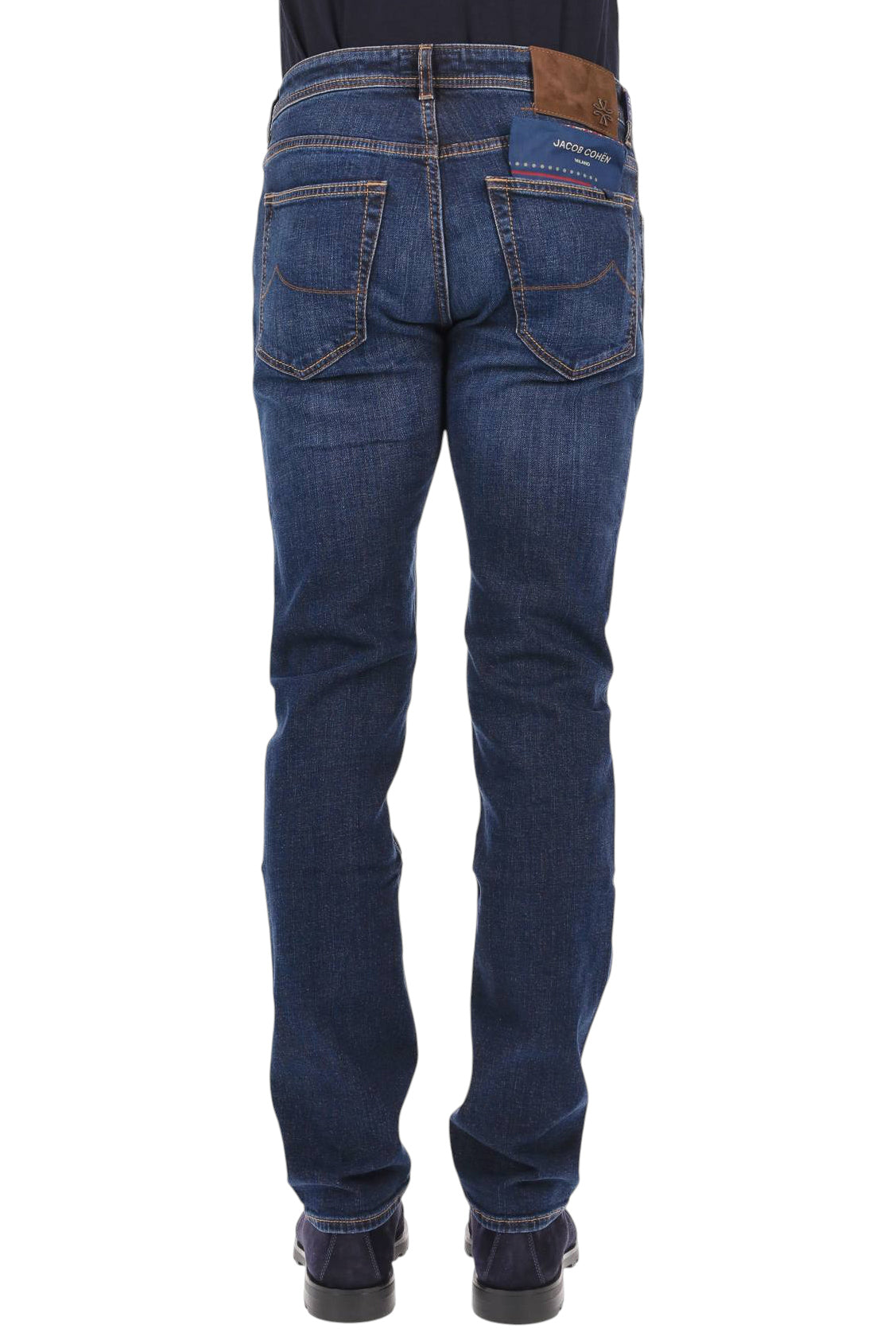 Jacob Cohen Jeans con etichetta in camoscio in cotone comfort Bard fit QE004 032 S4369 100D