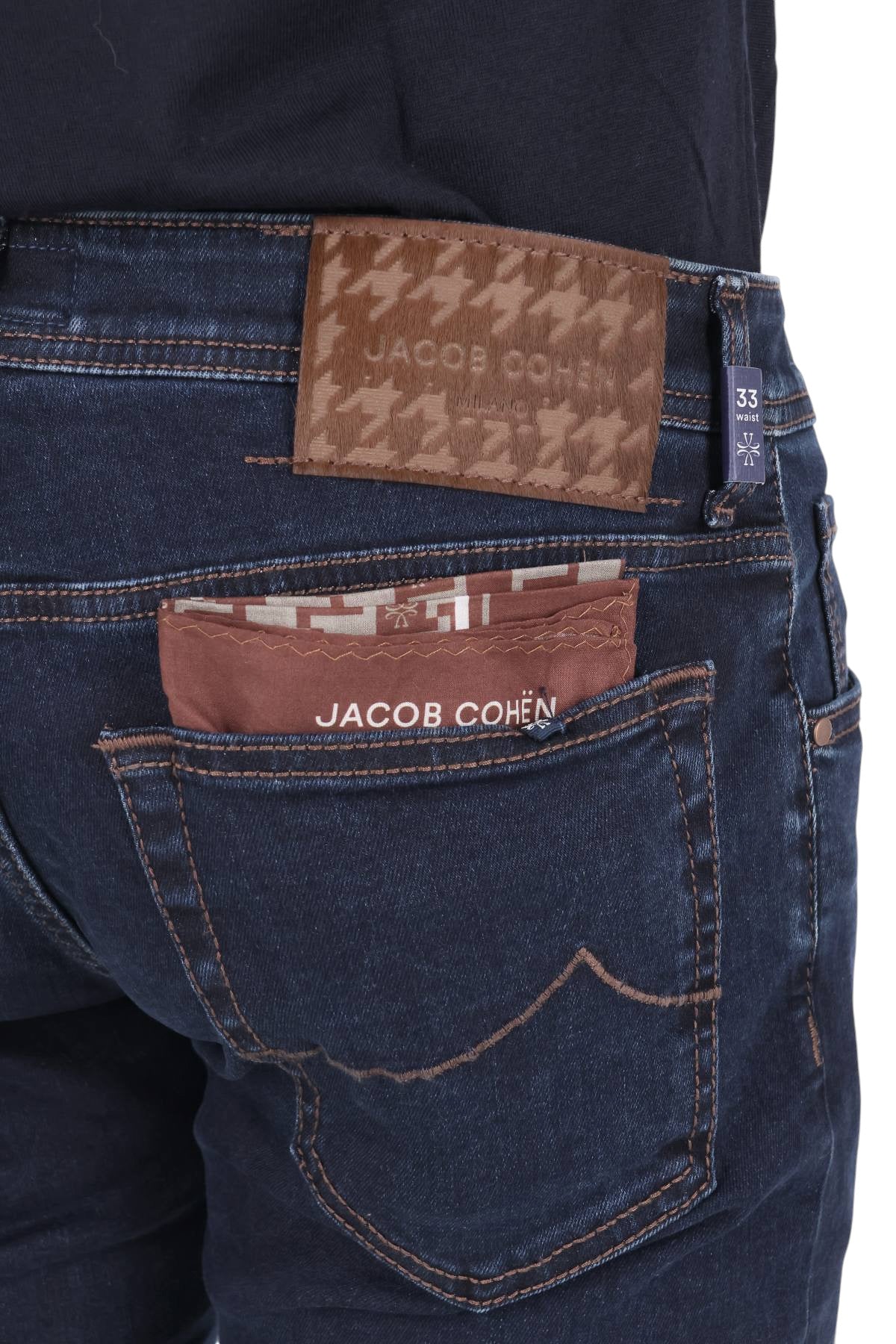 Jacob Cohen Jeans con etichetta in camoscio in cotone comfort Nick fit QE006 030 S3624 100D