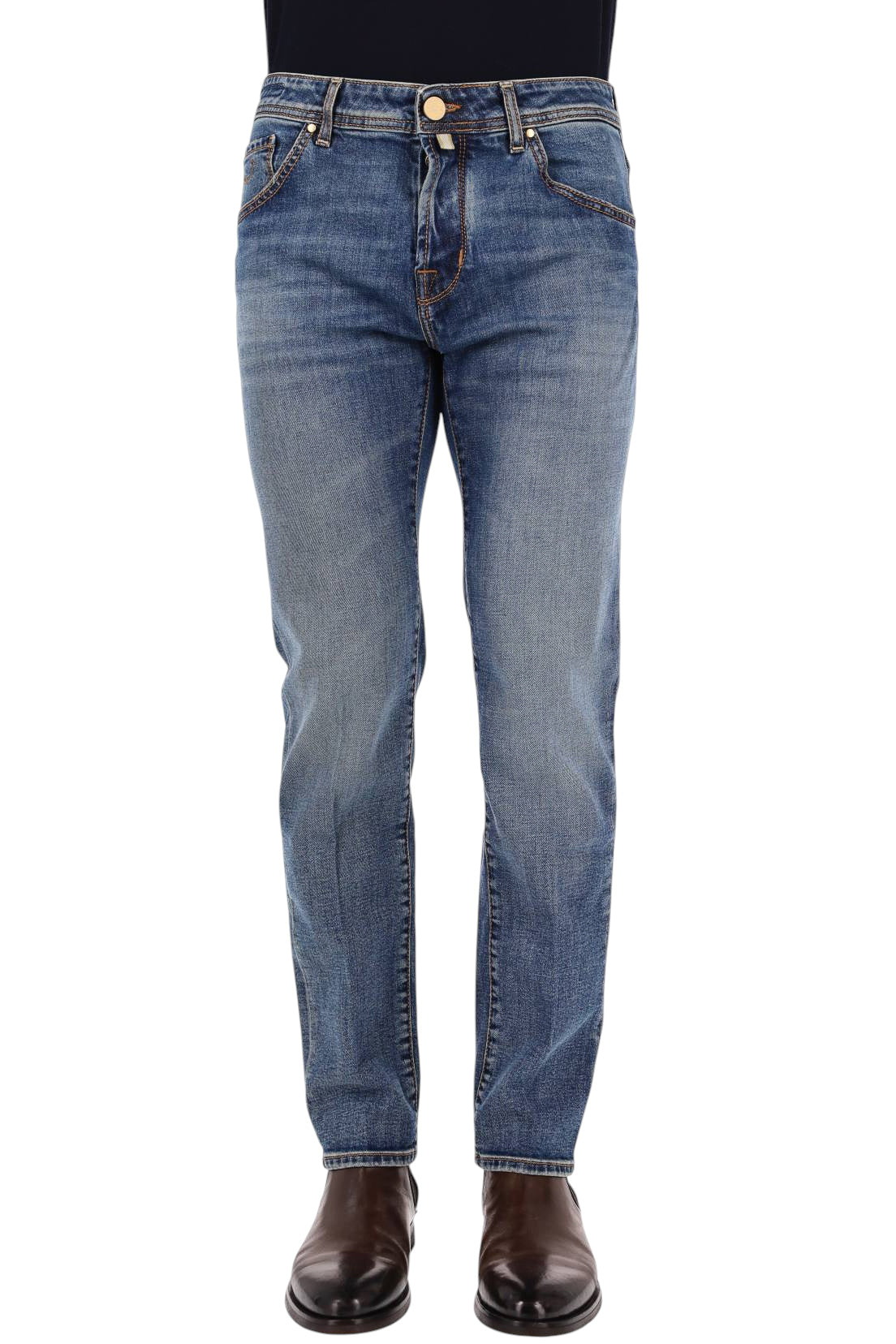 Jacob Cohen Jeans medium wash in cotone comfort Scott fit QE015 031 S4213 300D