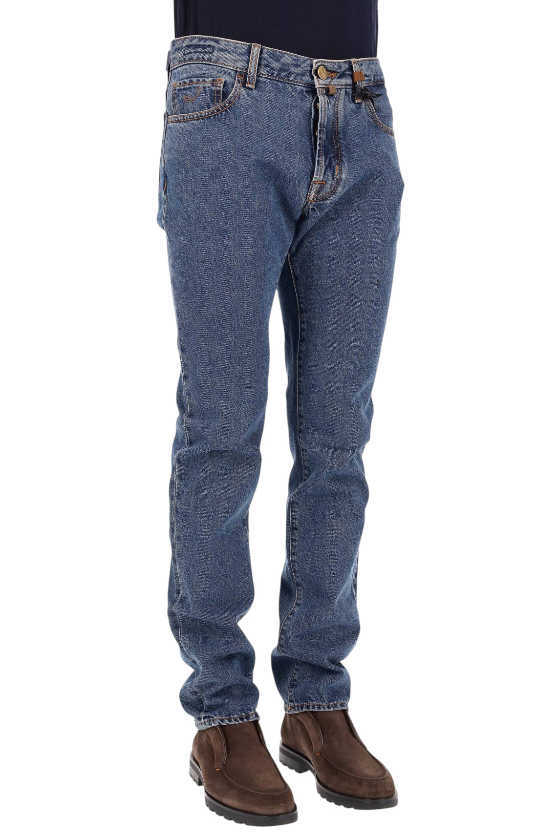 Jacob Cohen Jeans con etichetta in pelle in cotone Bard fit QM004 53C T783A 200D