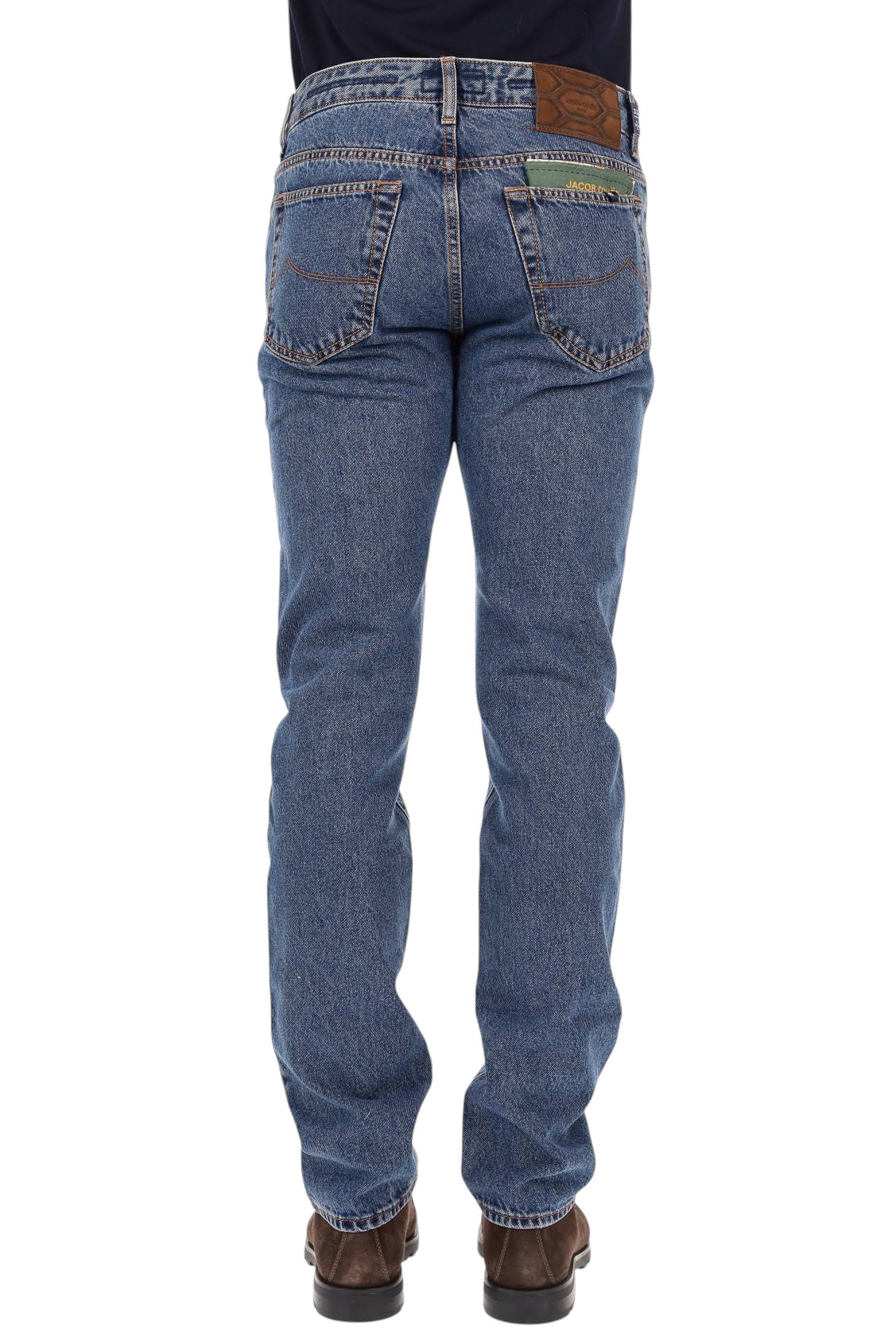 Jacob Cohen Jeans con etichetta in pelle in cotone Bard fit QM004 53C T783A 200D