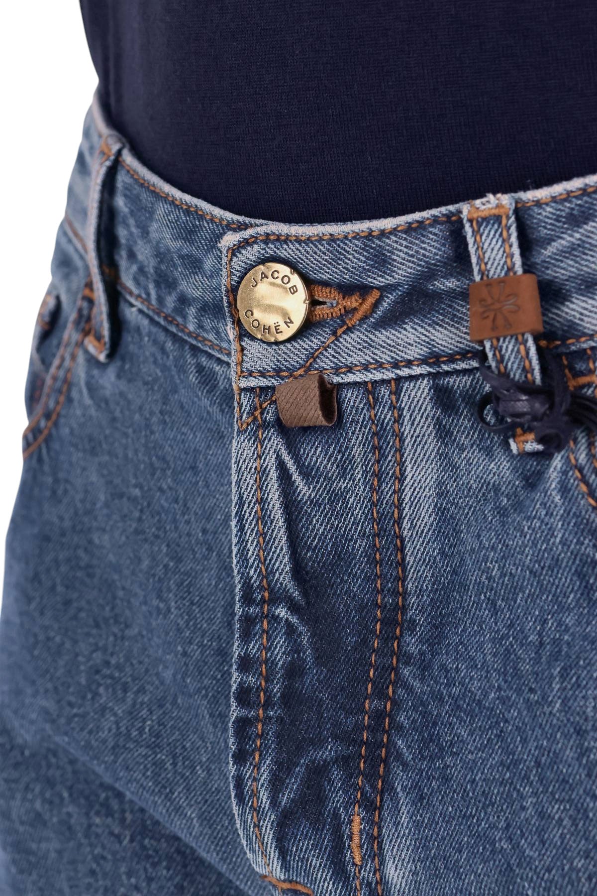 Jacob Cohen Jeans con etichetta in pelle in cotone Bard fit QM004 53C T783A 200D