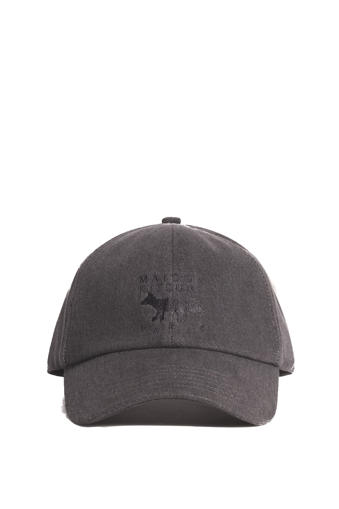 Maison Kitsuné Baseball in cotone MRUAH03WB0061 WASHED BLACK