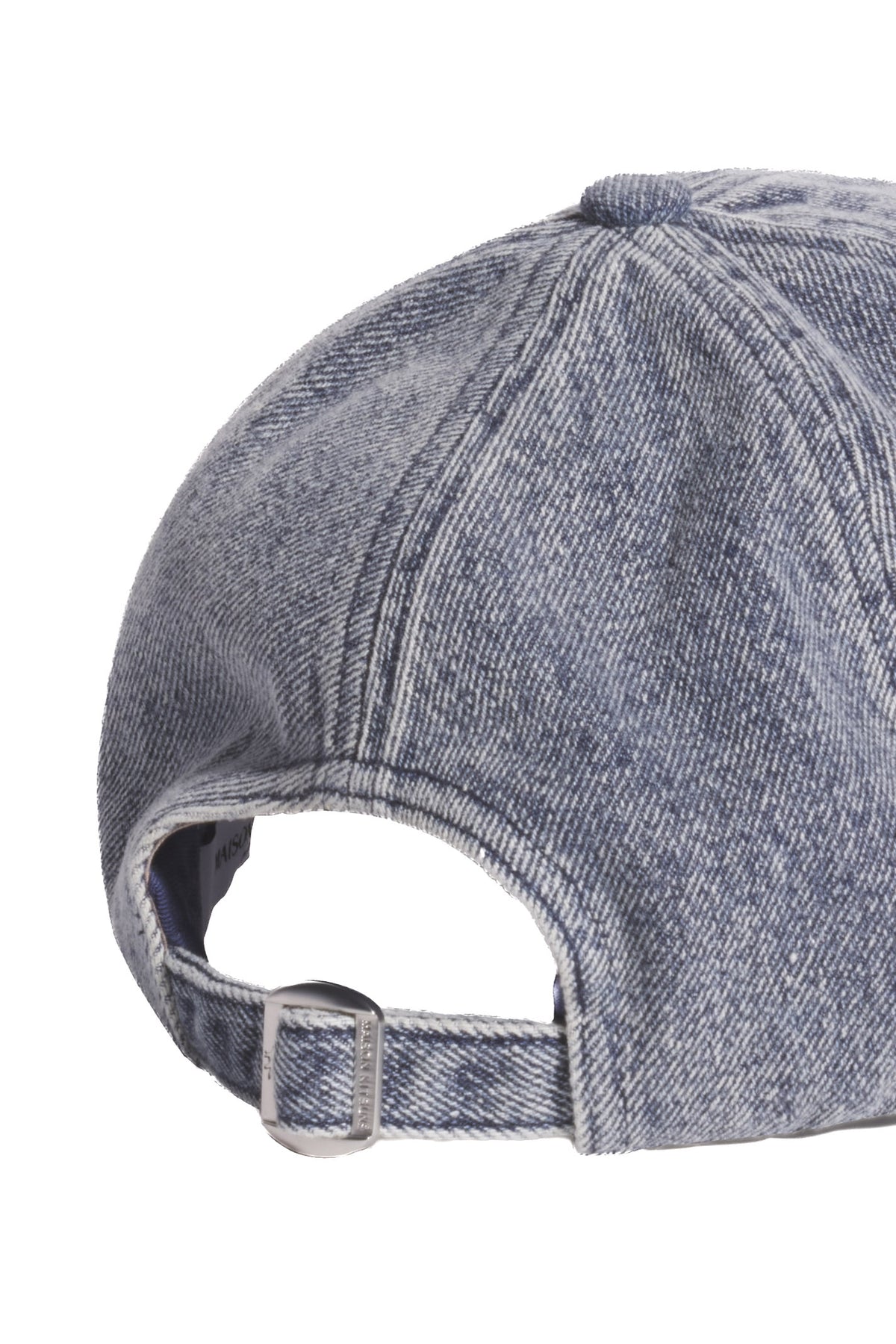 Maison Kitsuné Baseball in denim di cotone MRUAH04WD4025 INDIGO WASH
