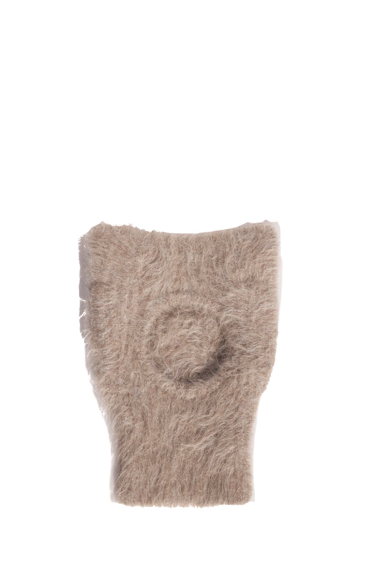 Maison Kitsuné Passamontagna Fox Ears in alpaca Feather Beige MRUAH05KT1232 FEATHER BEIGE
