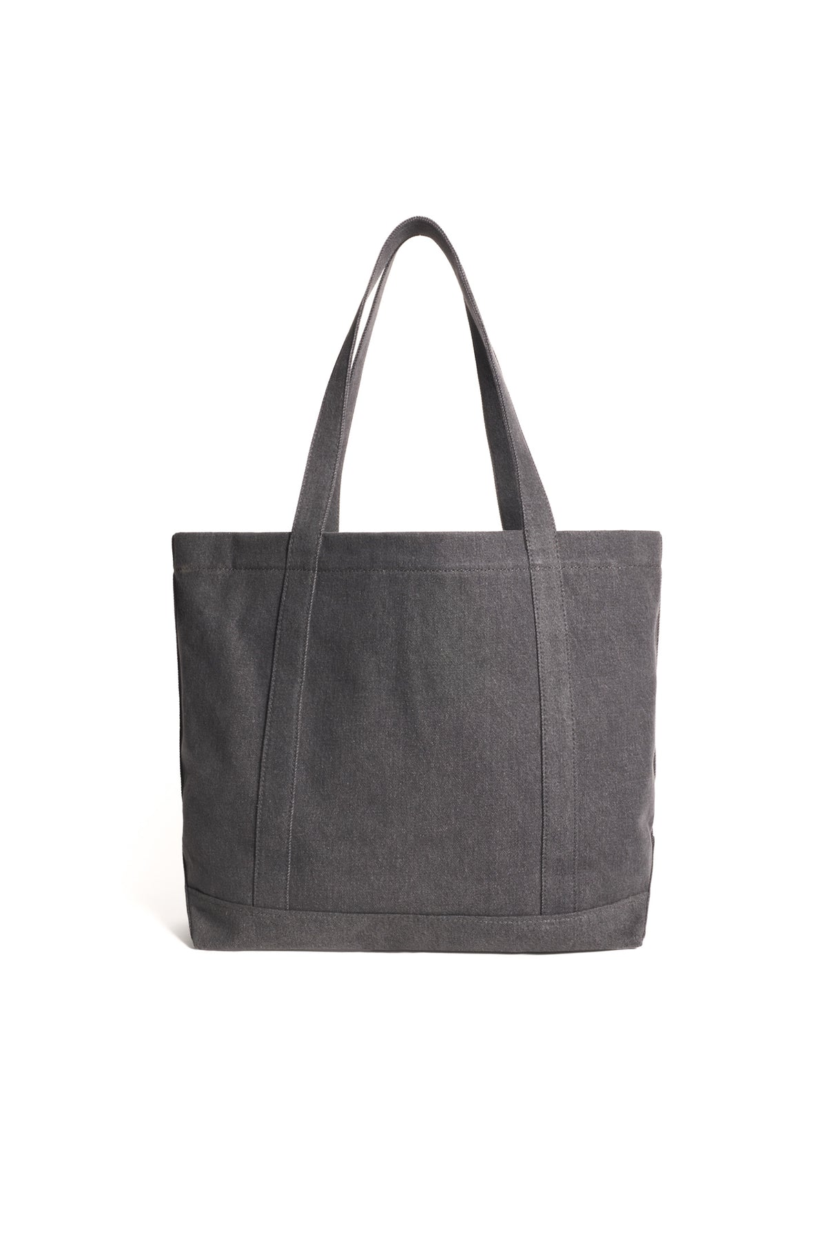 Maison Kitsuné Borsa shopper in denim nero MRUBT15WD4032 WASHED BLACK