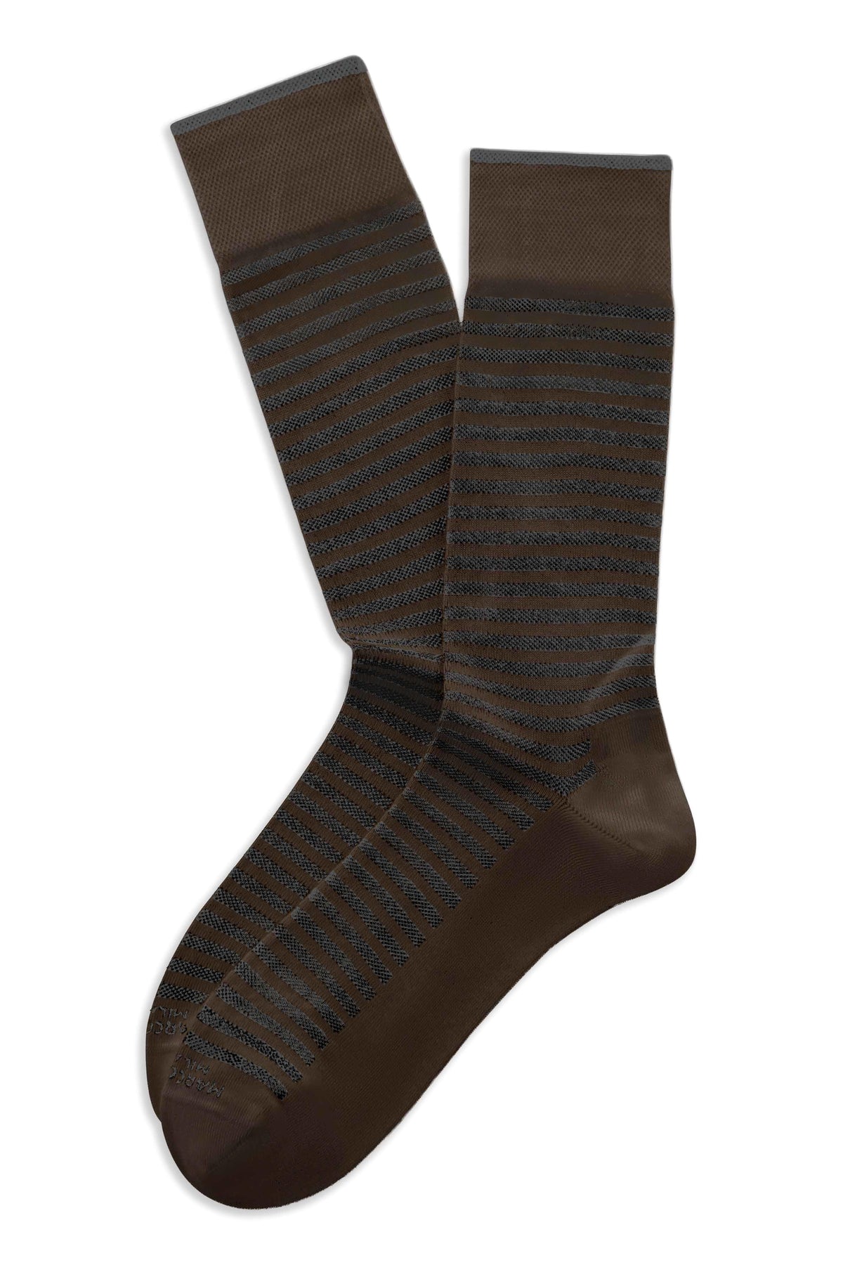 Marcoliani Calza a righe Mousse of Modal con cashmere al polpaccio MAR4918T 002