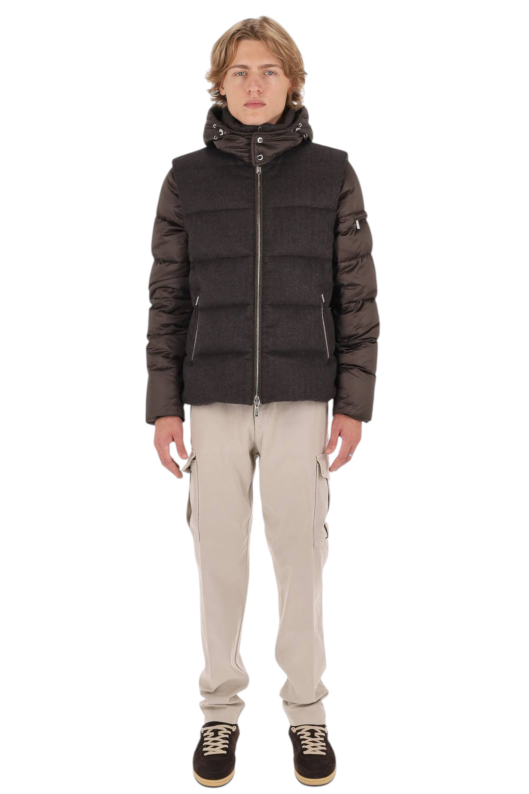 Moorer Bomber bimateriale lana+nylon mod. Casciano-SE9 CASCIANO SE9 U0202