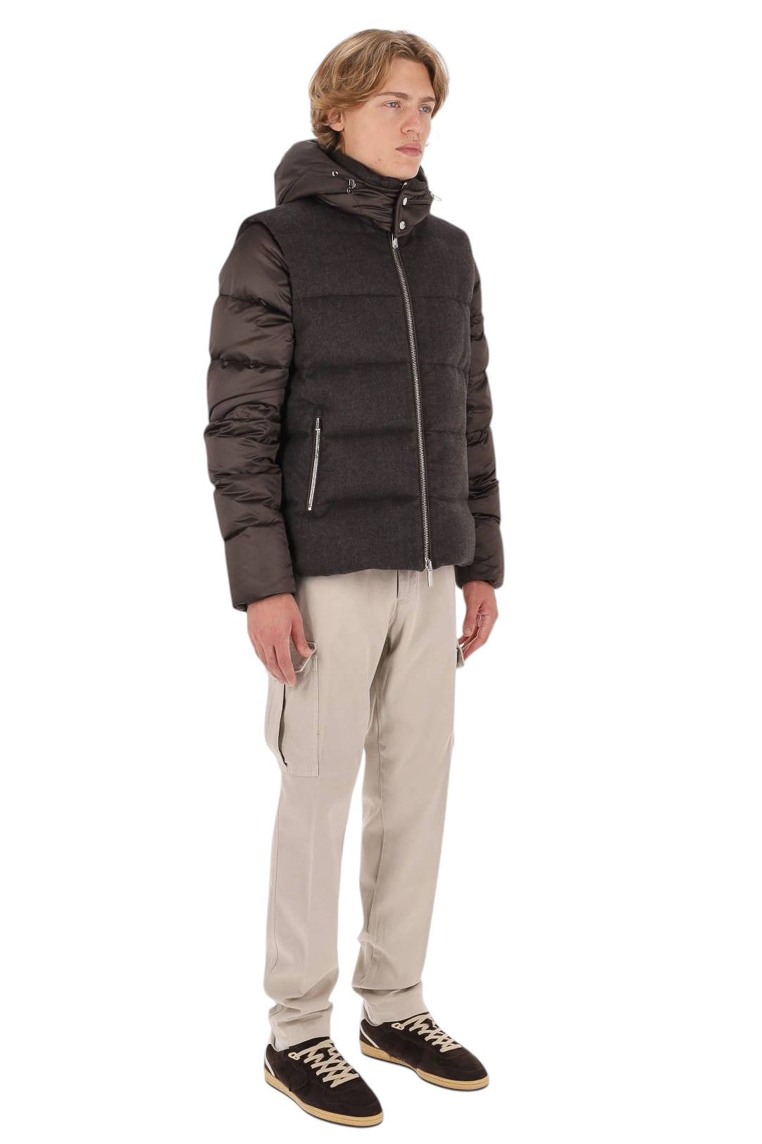 Moorer Bomber bimateriale lana+nylon mod. Casciano-SE9 CASCIANO SE9 U0202