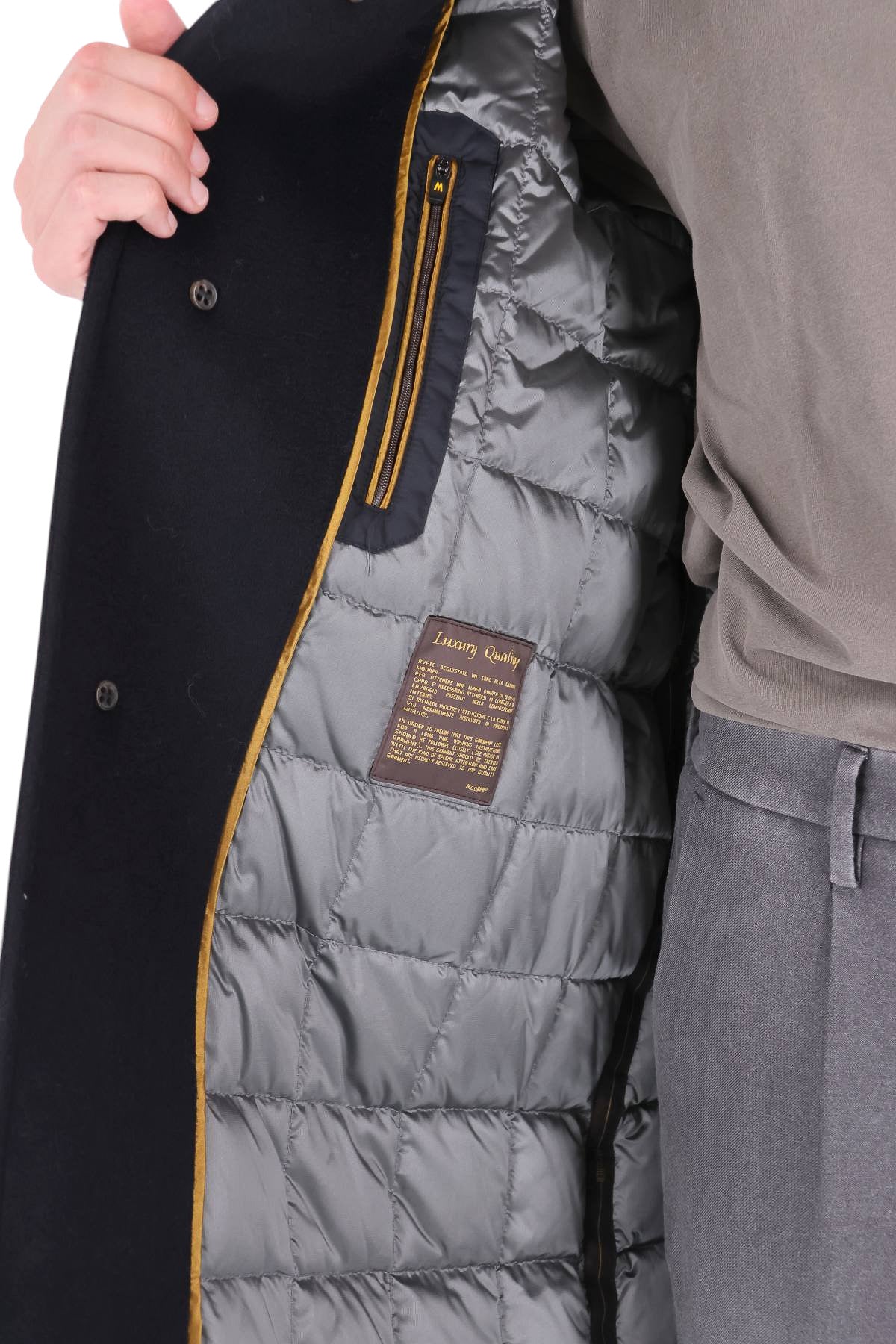 Moorer Cappotto con collo in pelliccia Simmons-LE SIMMONS LE U0497