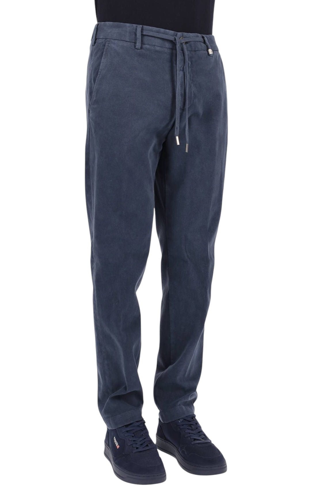 Myths Pantalone in cotone diagonale con coulisse 26WM12L 13-FR/2 037