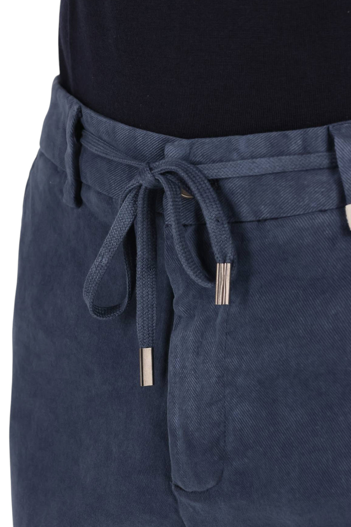 Myths Pantalone in cotone diagonale con coulisse 26WM12L 13-FR/2 037