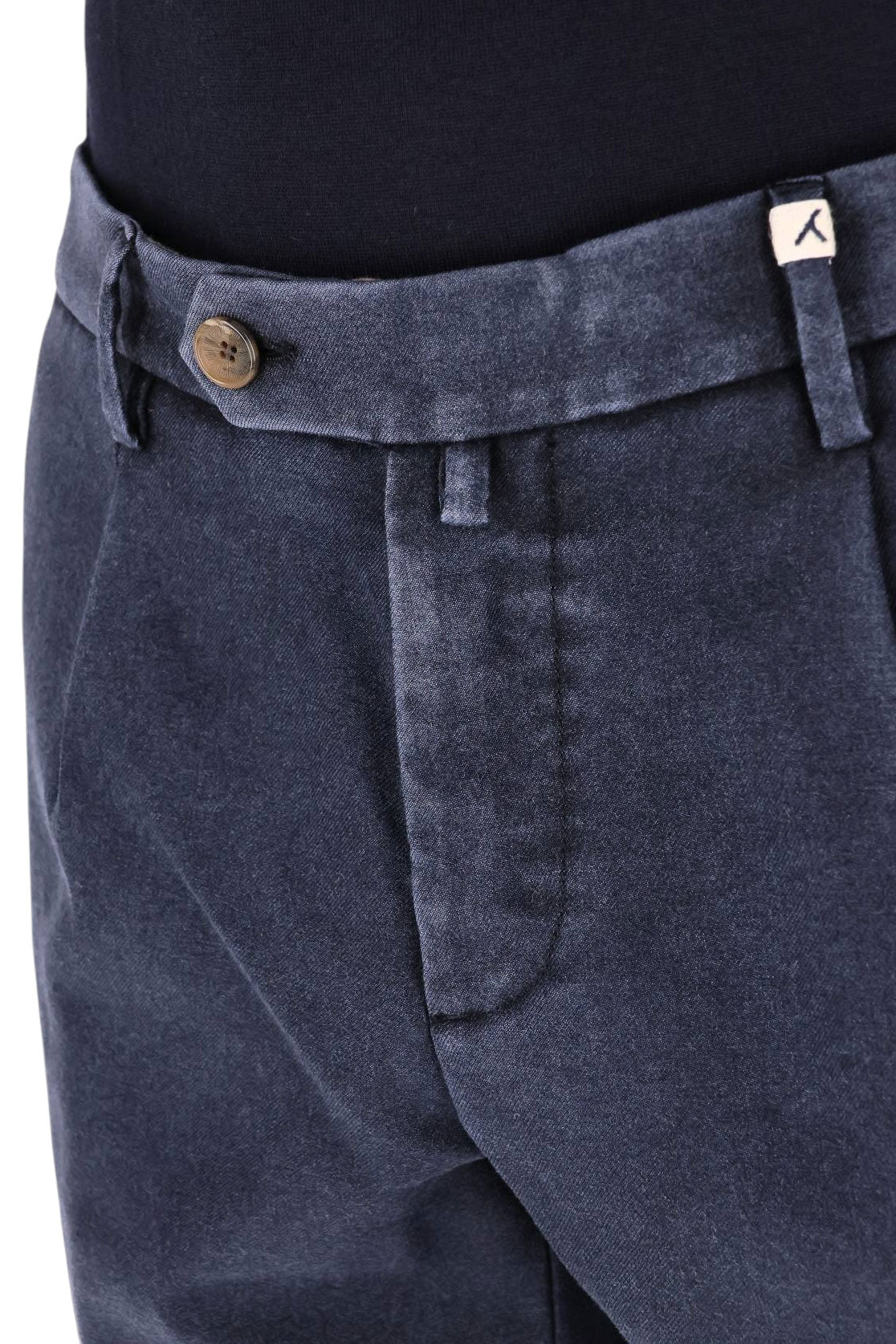 Myths Pantalone Zeus in lana vergine delavé 26WM19LONG 102 037