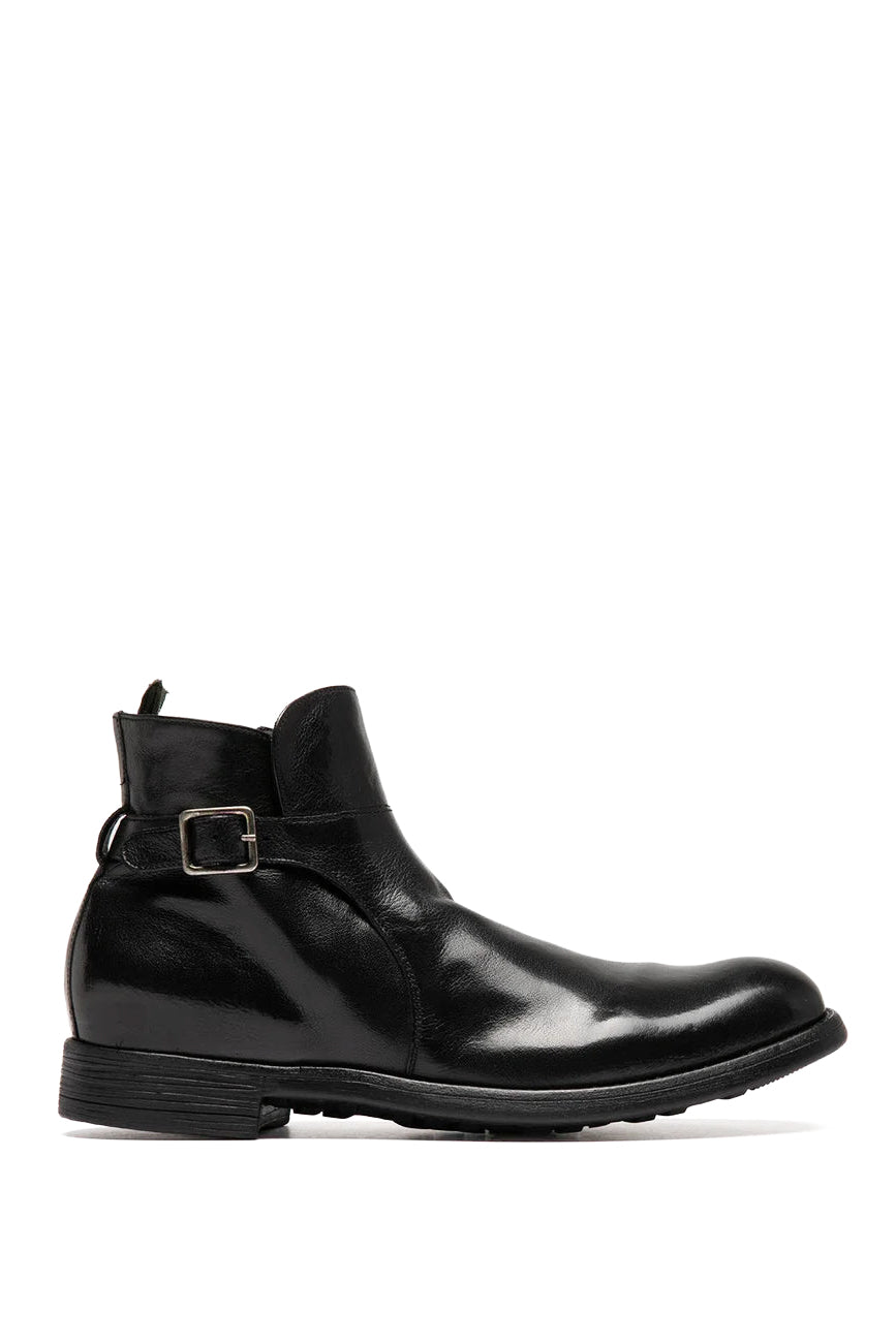 Officine Creative Stivaletto Chronicle in pelle con fibbia OCUCHRO068IGNIS1000 NERO