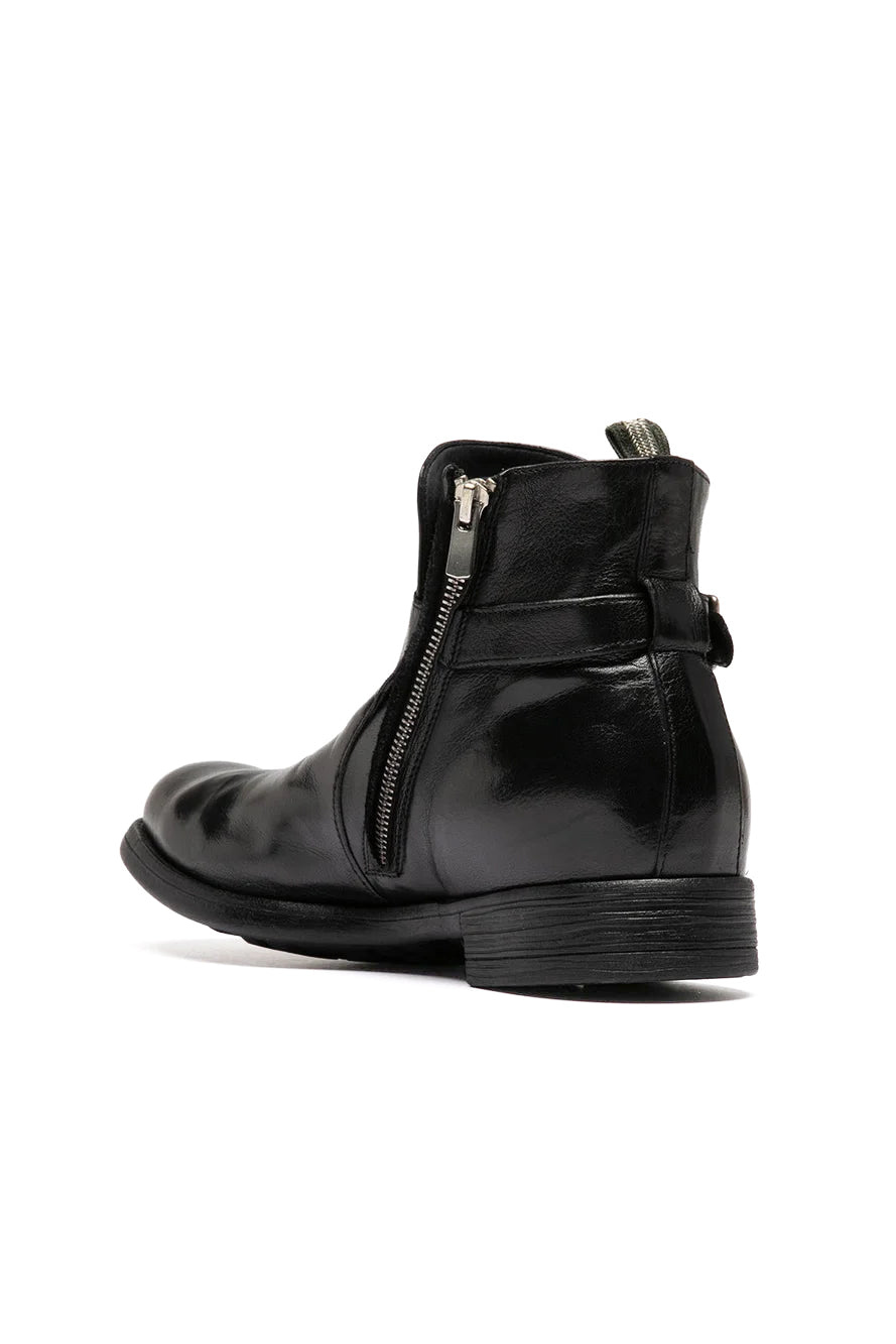 Officine Creative Stivaletto Chronicle in pelle con fibbia OCUCHRO068IGNIS1000 NERO