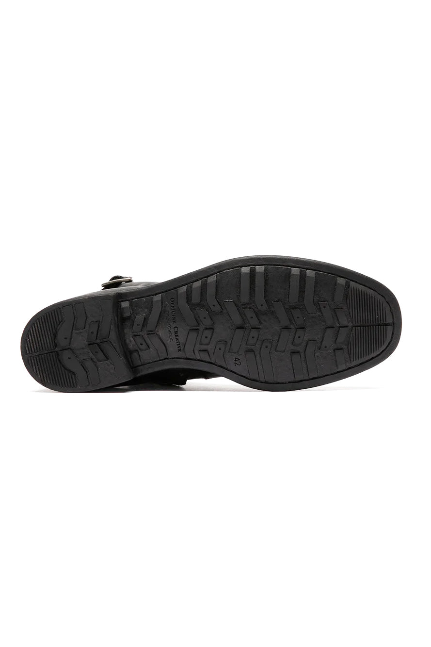 Officine Creative Stivaletto Chronicle in pelle con fibbia OCUCHRO068IGNIS1000 NERO
