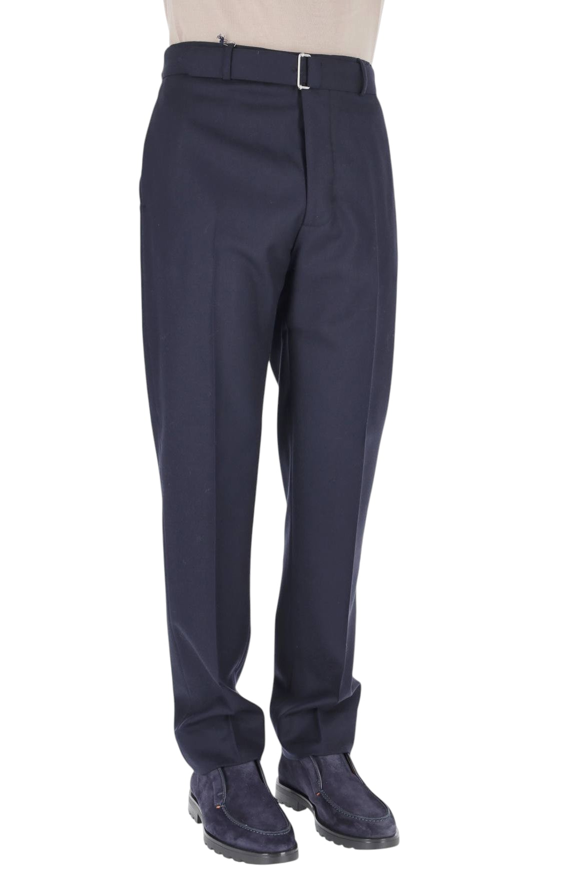 Officine Générale Pantalone Hoche in twill di lana vergine MTLG459 DARK NAVY