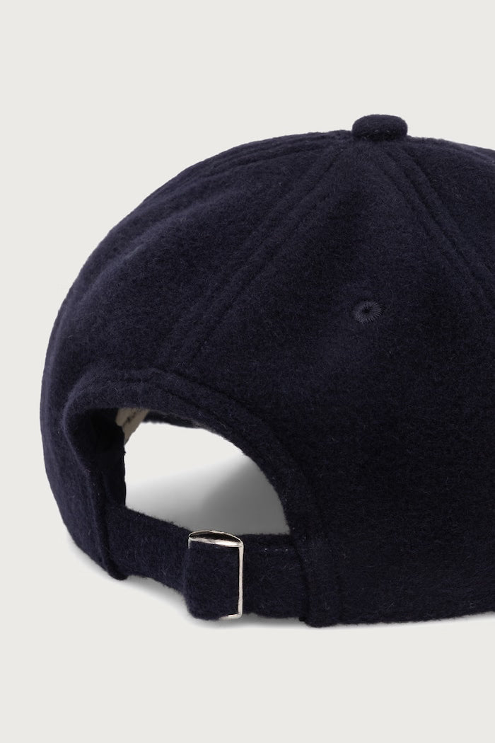 Officine Générale Baseball in lana XACC863 DARK NAVY