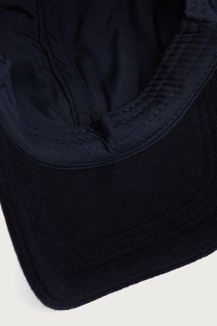 Officine Générale Baseball in lana XACC863 DARK NAVY