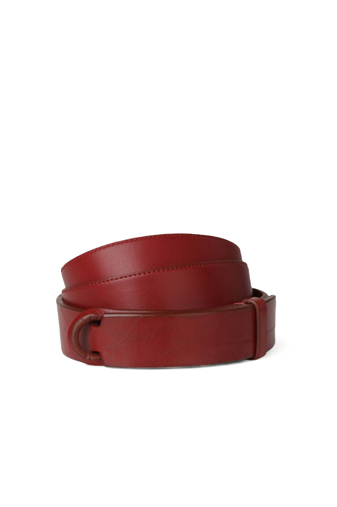 Orciani Cintura NoBuckle Bull in cuoio rosso NB0004_BUL/4 ROSSO