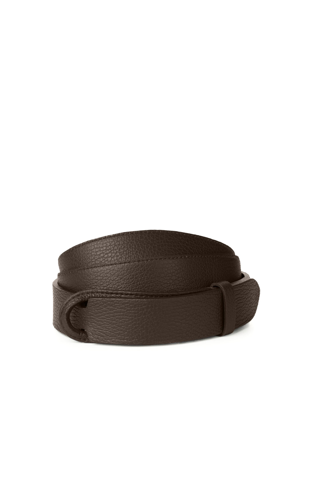 Orciani Cintura NoBuckle Micron in pelle martellata ebano NB0039_MIC EBANO