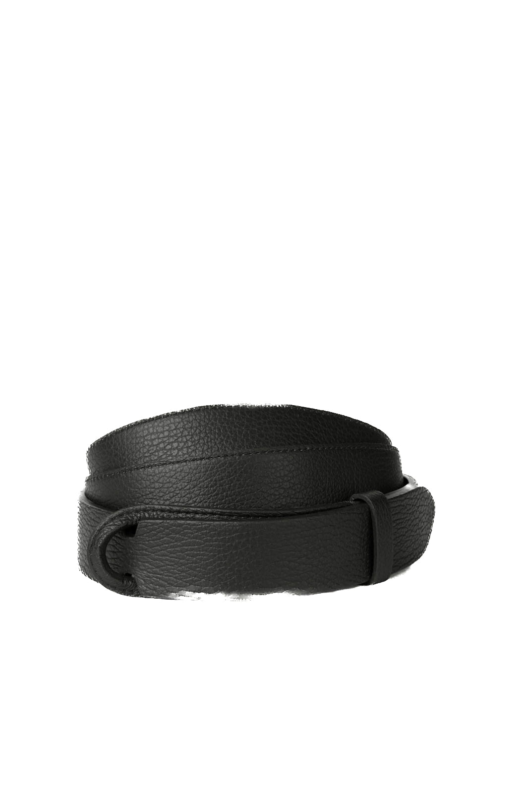 Orciani Cintura NoBuckle Micron in pelle martellata ebano NB0039_MIC/2 NERO