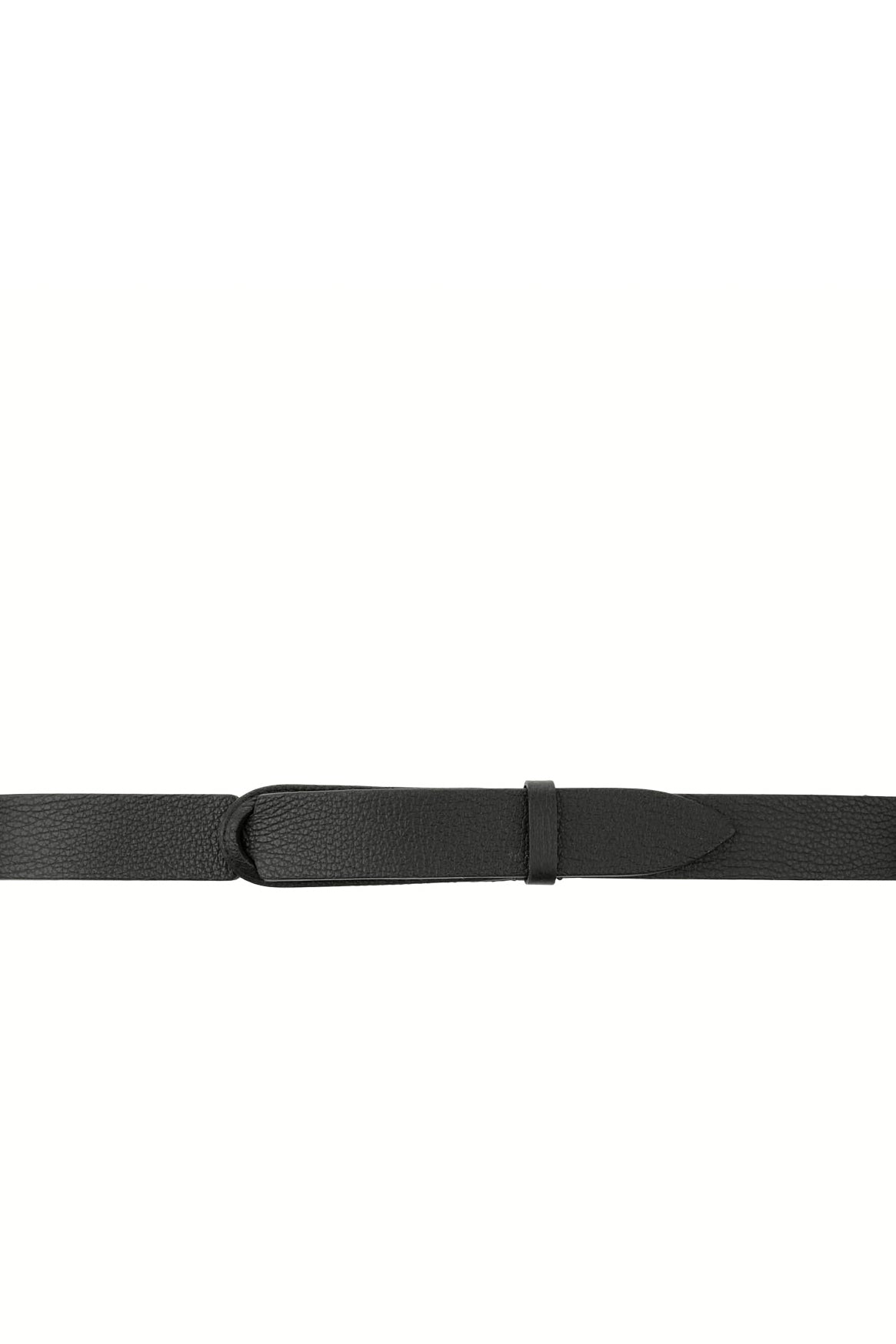 Orciani Cintura NoBuckle Micron in pelle martellata ebano NB0039_MIC/2 NERO