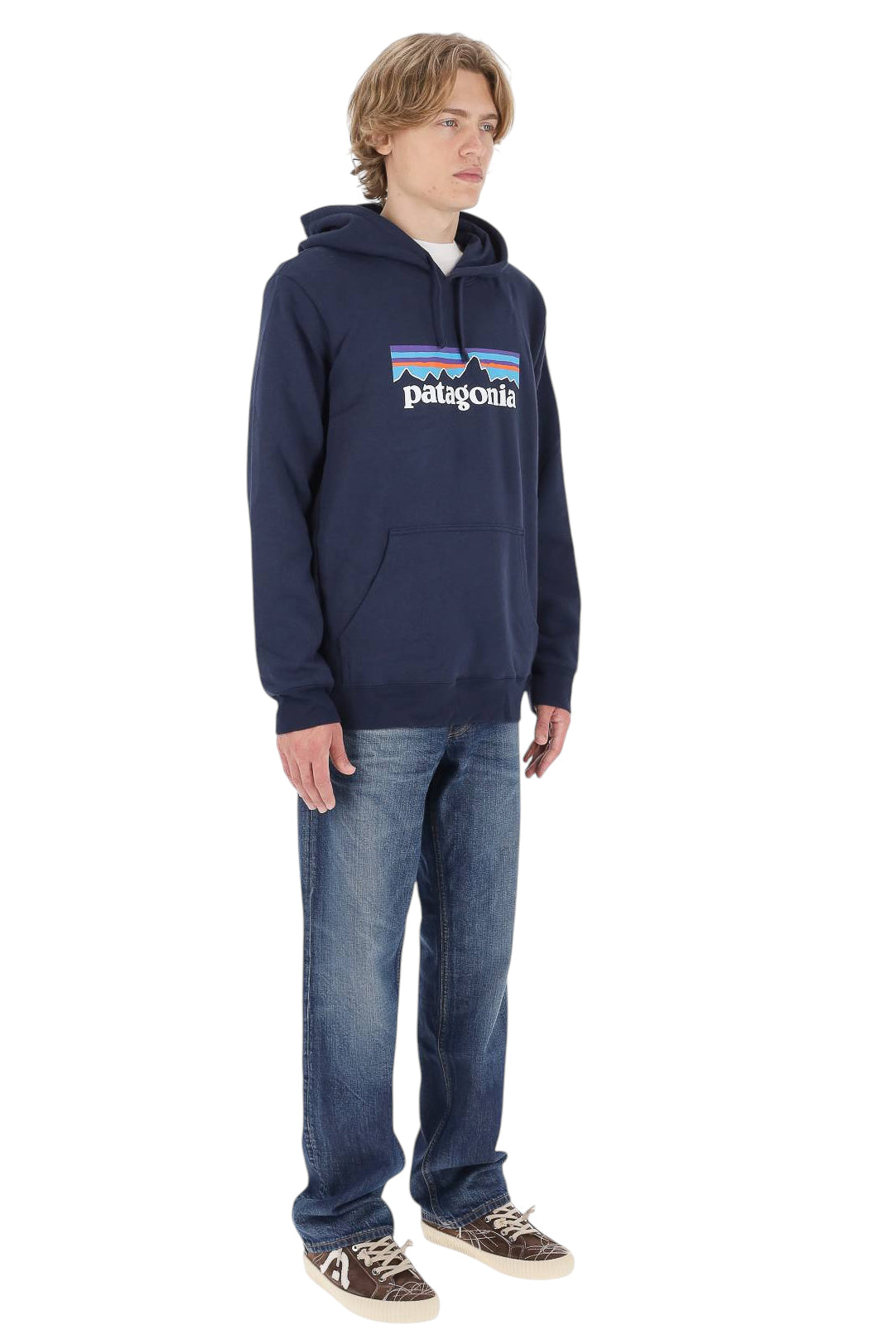 Patagonia Felpa P-6 Logo Uprisal con cappuccio 39622 NENA