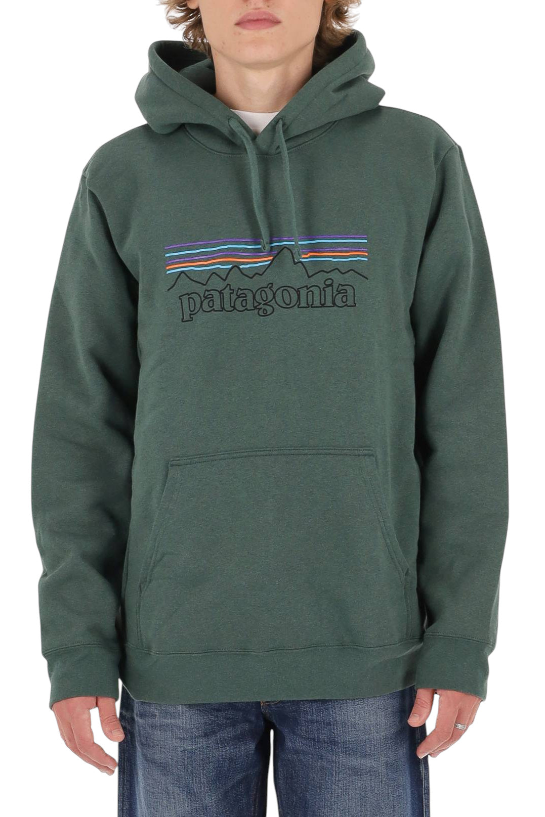 Patagonia Felpa P-6 Logo Uprisal con cappuccio 39622/2 POCG