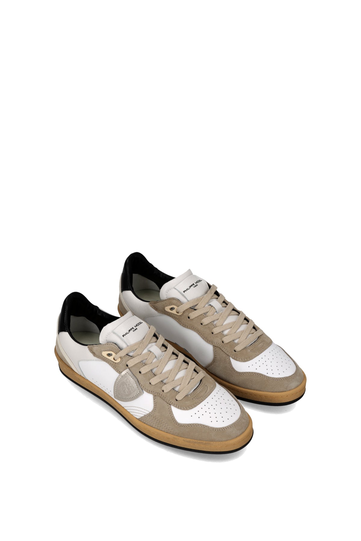 Philippe Model Sneaker Pigalle in pelle con talloncino nero PGLU PGAL/7 VD05