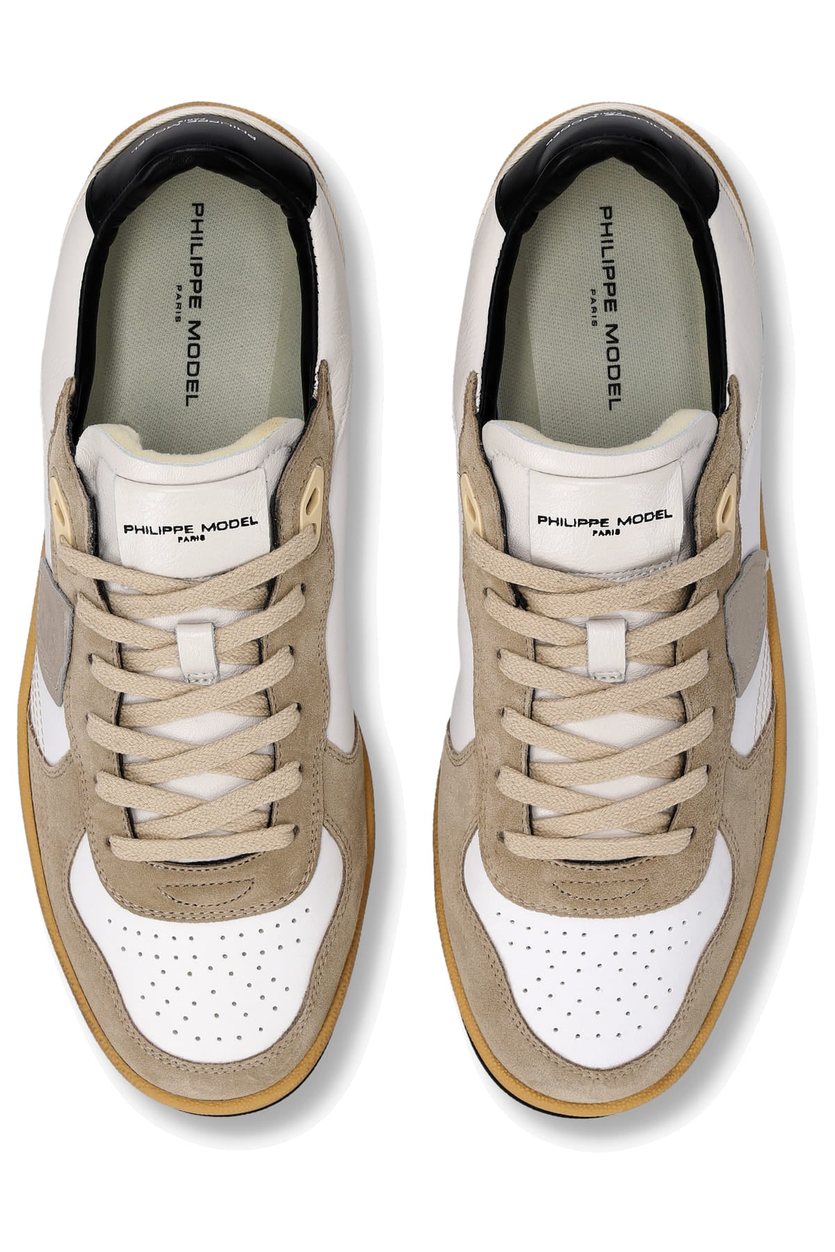 Philippe Model Sneaker Pigalle in pelle con talloncino nero PGLU PGAL/7 VD05