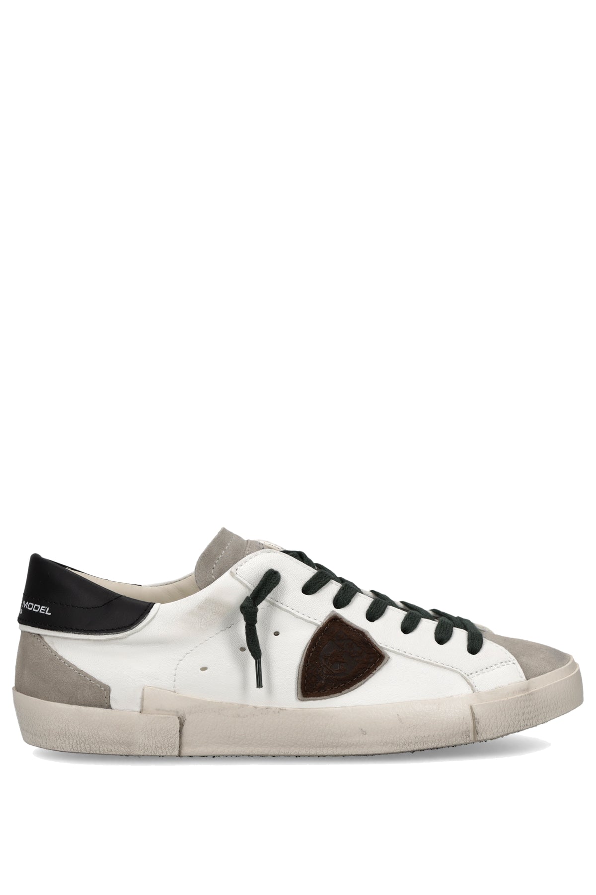 Philippe Model Sneaker Paris in pelle Vintage Mix con talloncino nero PRLU PRSX/21 WX55