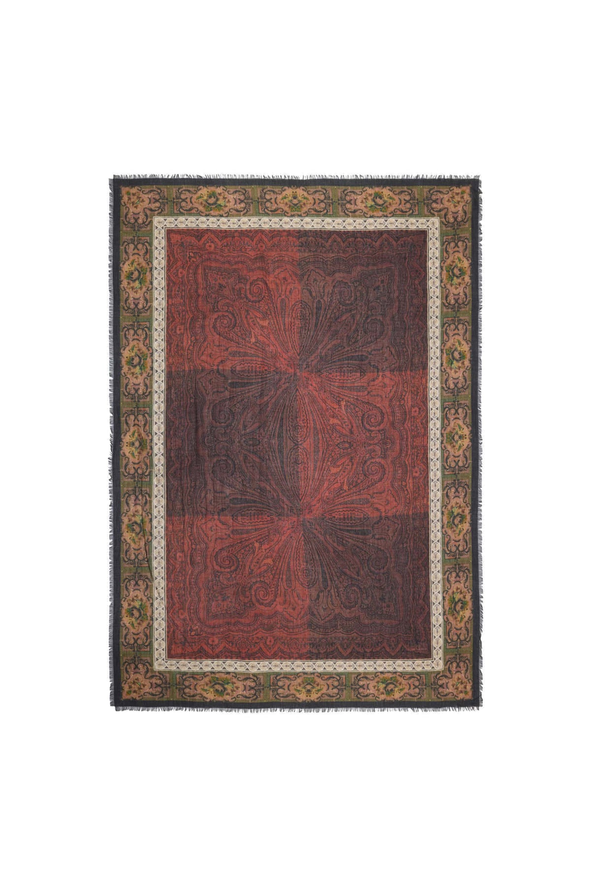 Pierre-Louis Mascia Stola EUCLIDEX in puro cashmere stampa multicolor 518881/2 101