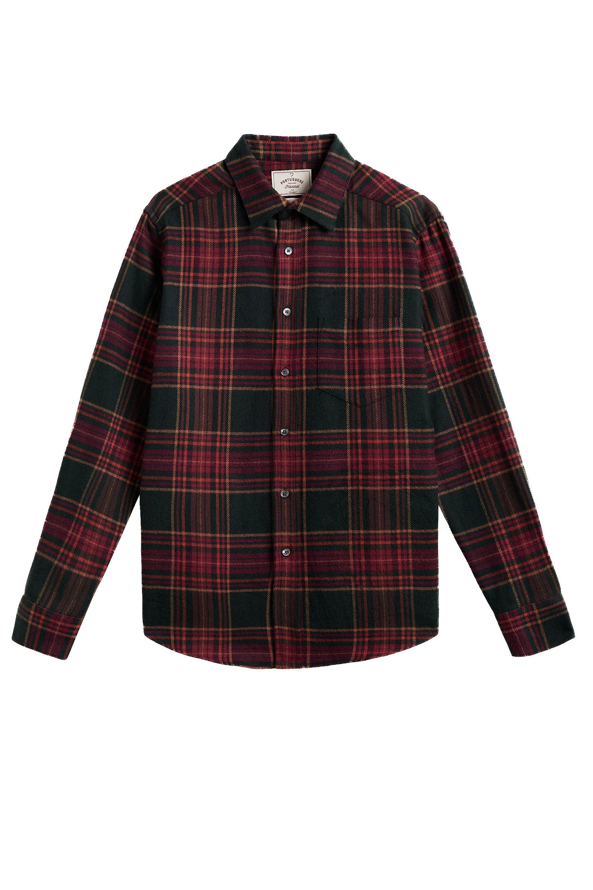 Portuguese Flannel Camicia in flanella di cotone check BRAVIO MLTCR