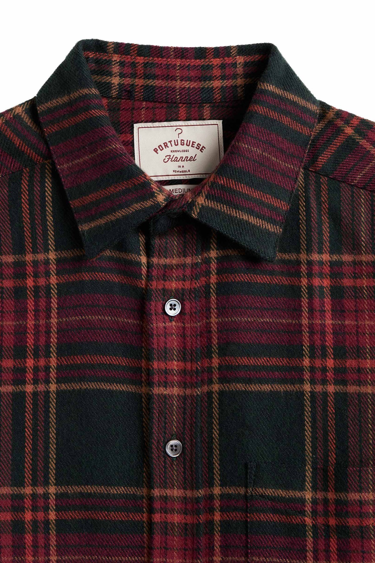 Portuguese Flannel Camicia in flanella di cotone check BRAVIO MLTCR