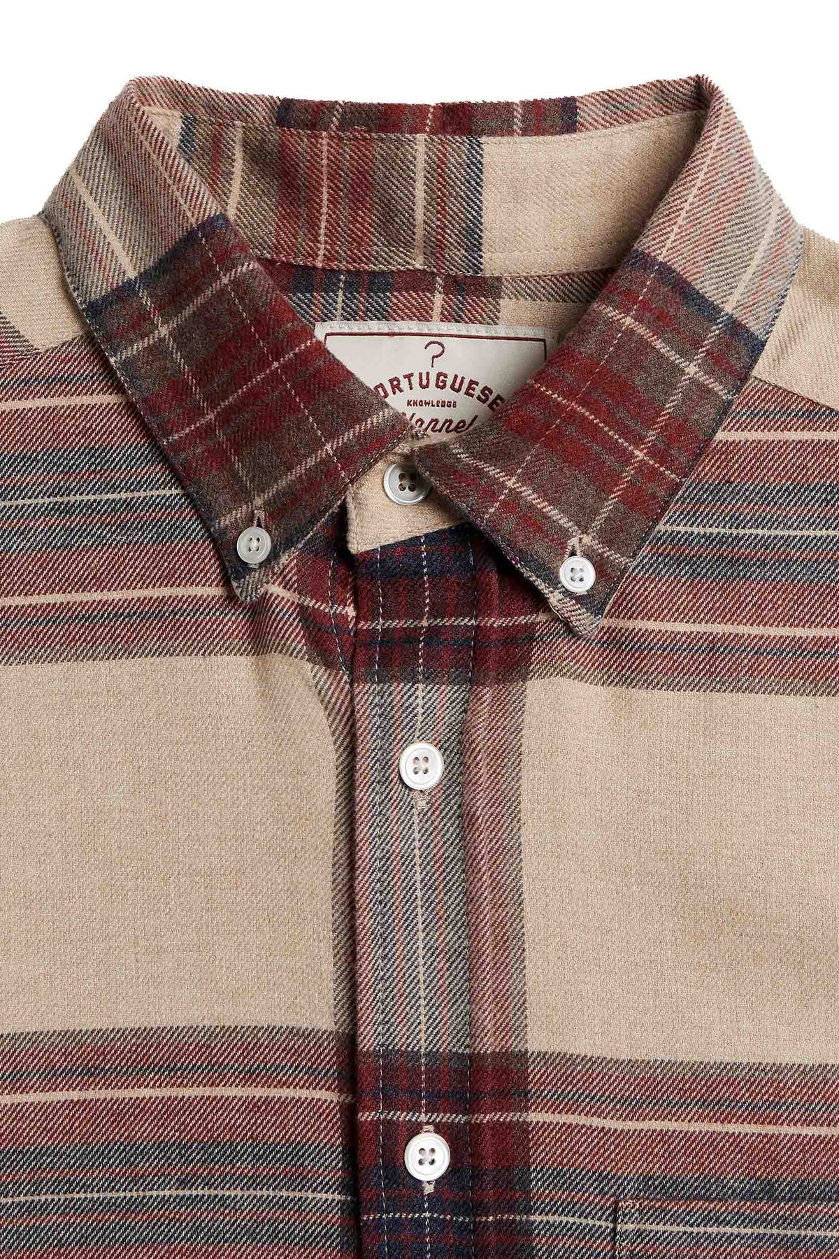 Portuguese Flannel Camicia in flanella di cotone check SABELA BLUE