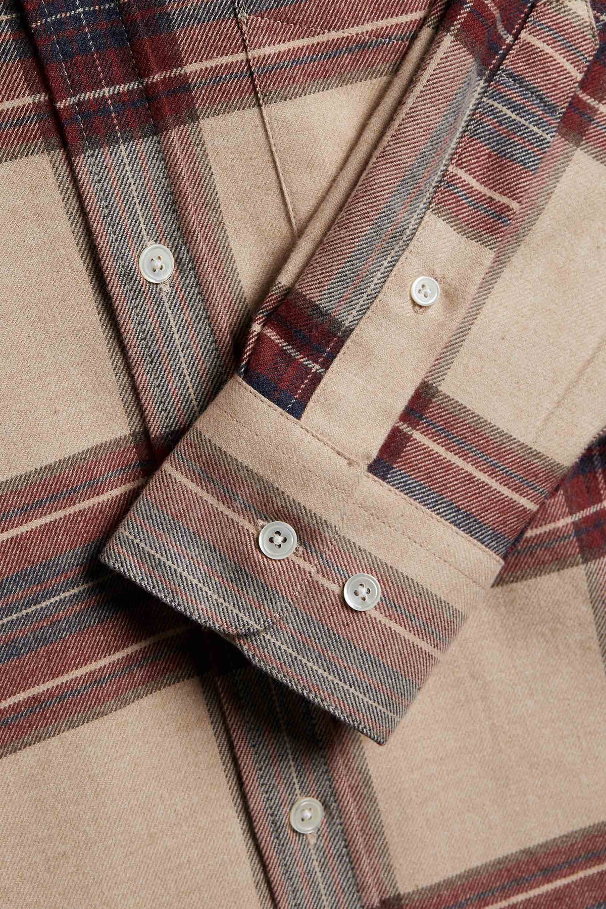 Portuguese Flannel Camicia in flanella di cotone check SABELA BLUE
