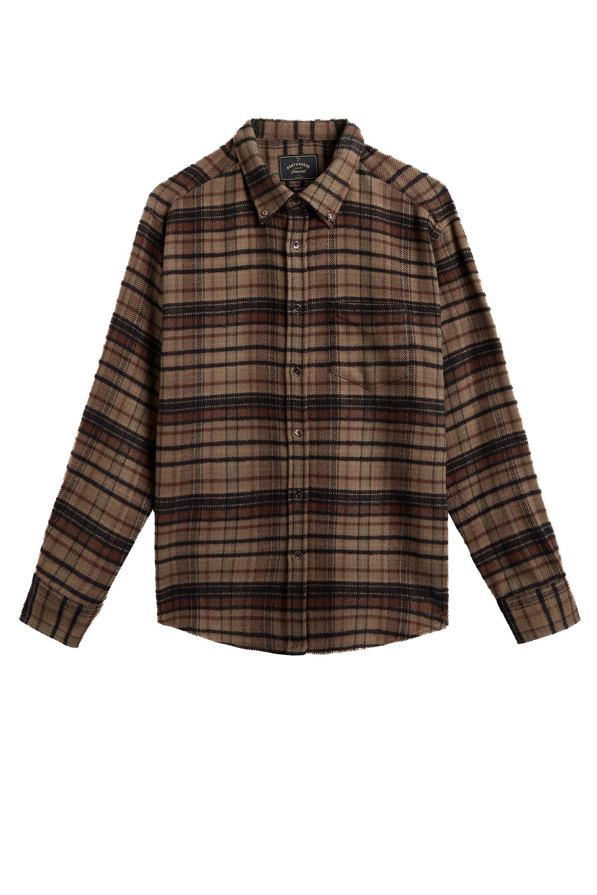 Portuguese Flannel Camicia in flanella di cotone check STALIA MLTCLR