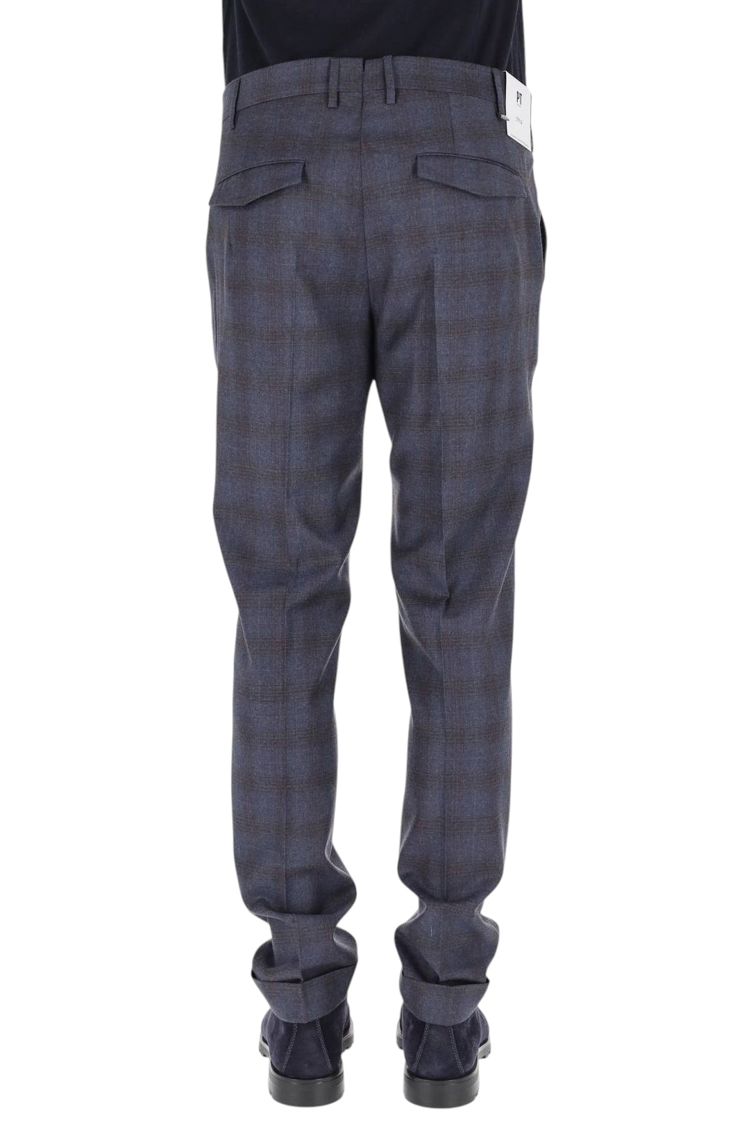 PT Torino Pantalone demi foulé in lana vergine check Master fit CO-AFMAZ00CL1 MA52 0360
