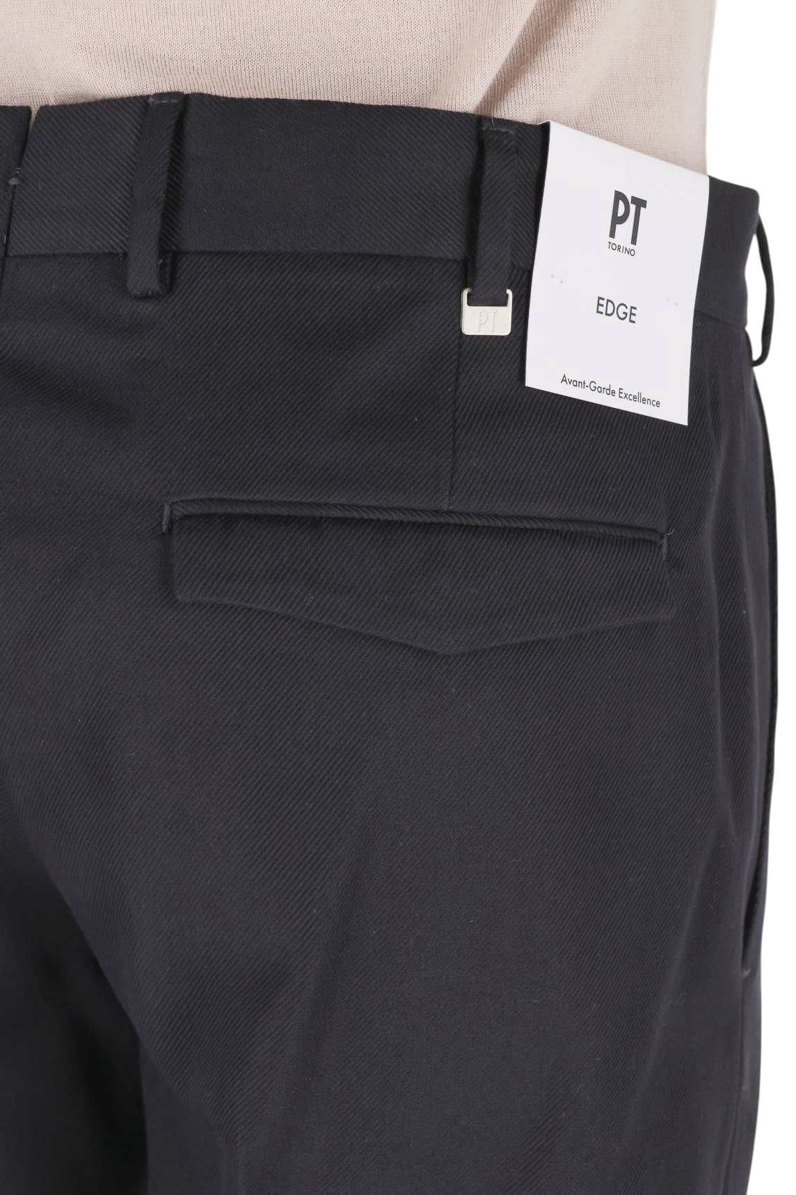 PT Torino Pantalone Michael in cotone-lana Soft Bull nero CO-ASJDB00FWD SD91 0990