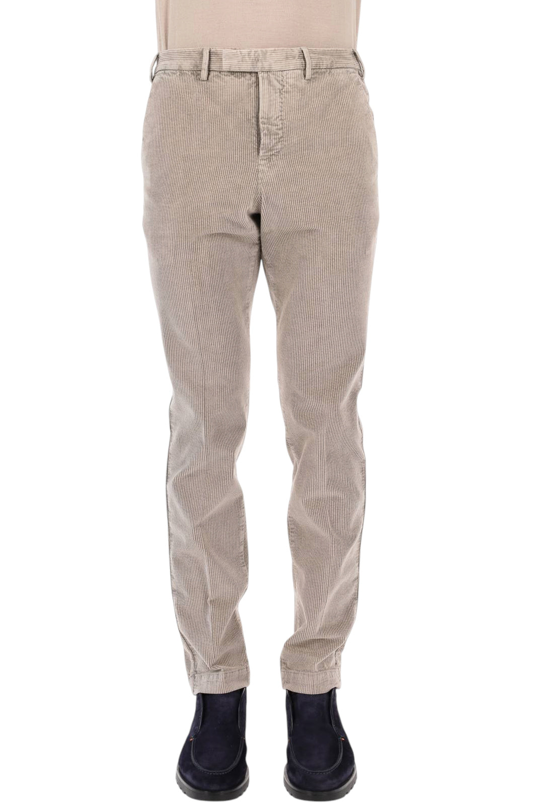 PT Torino Pantalone in velluto marmorizzato di cotone-lyocell Master fit CO-ATMAZ00CL1 PU46 M022