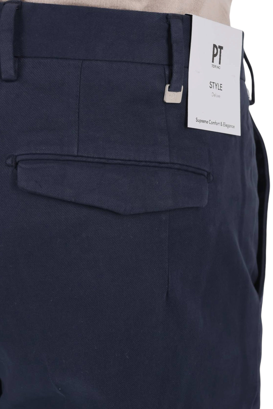 PT Torino Pantalone in tricotina di cotone-cashmere Master fit CO-ATMAZ00CL1 TU91/4 Y372