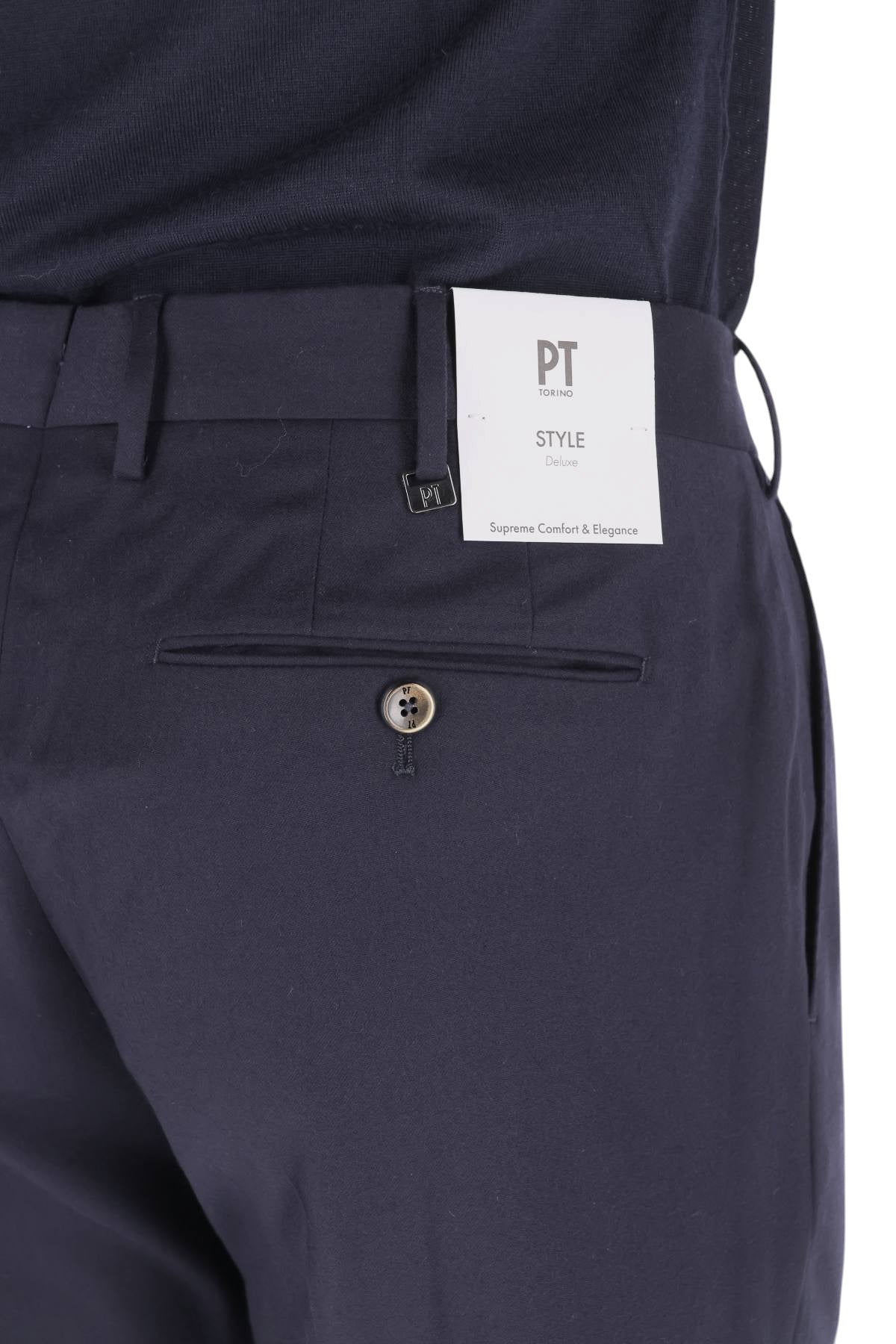 PT Torino Pantalone in lana vergine-seta Gentleman 1 pence CO-GF11ZP0CL1 FN12 0360