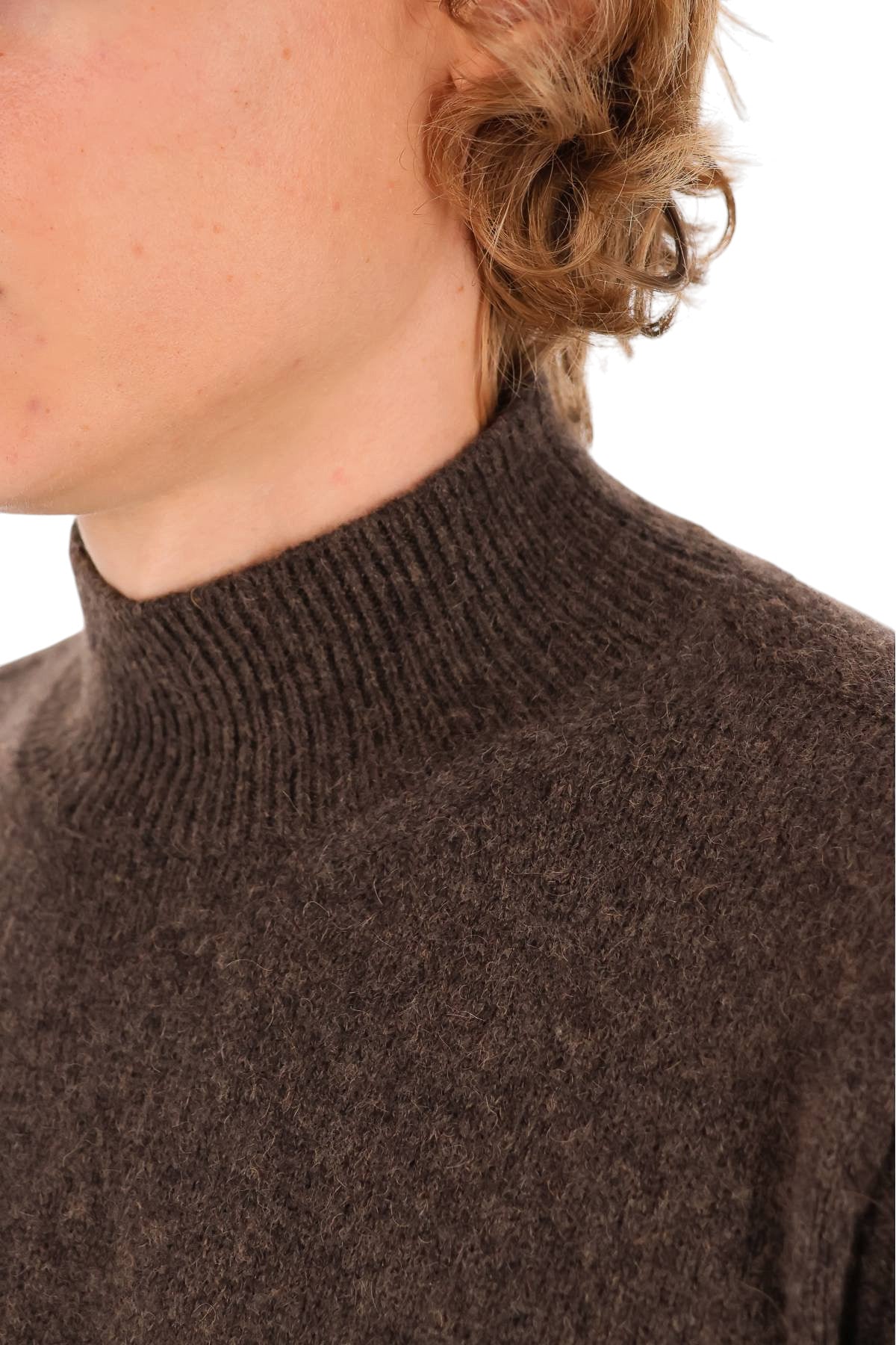 Roberto Collina Lupetto in lana e cammello MYB0145 07