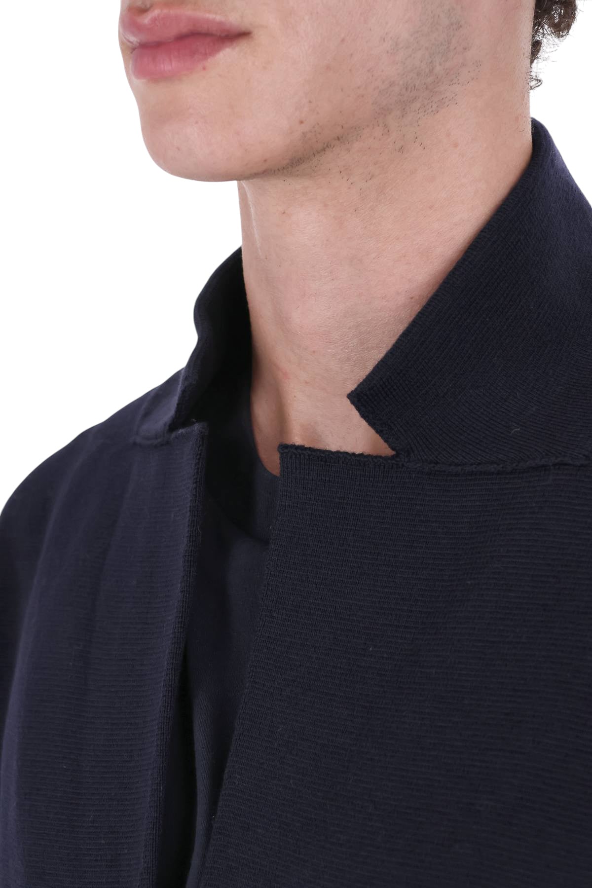Roberto Collina Giacca-maglia monopetto in lana merino MYB04011 10
