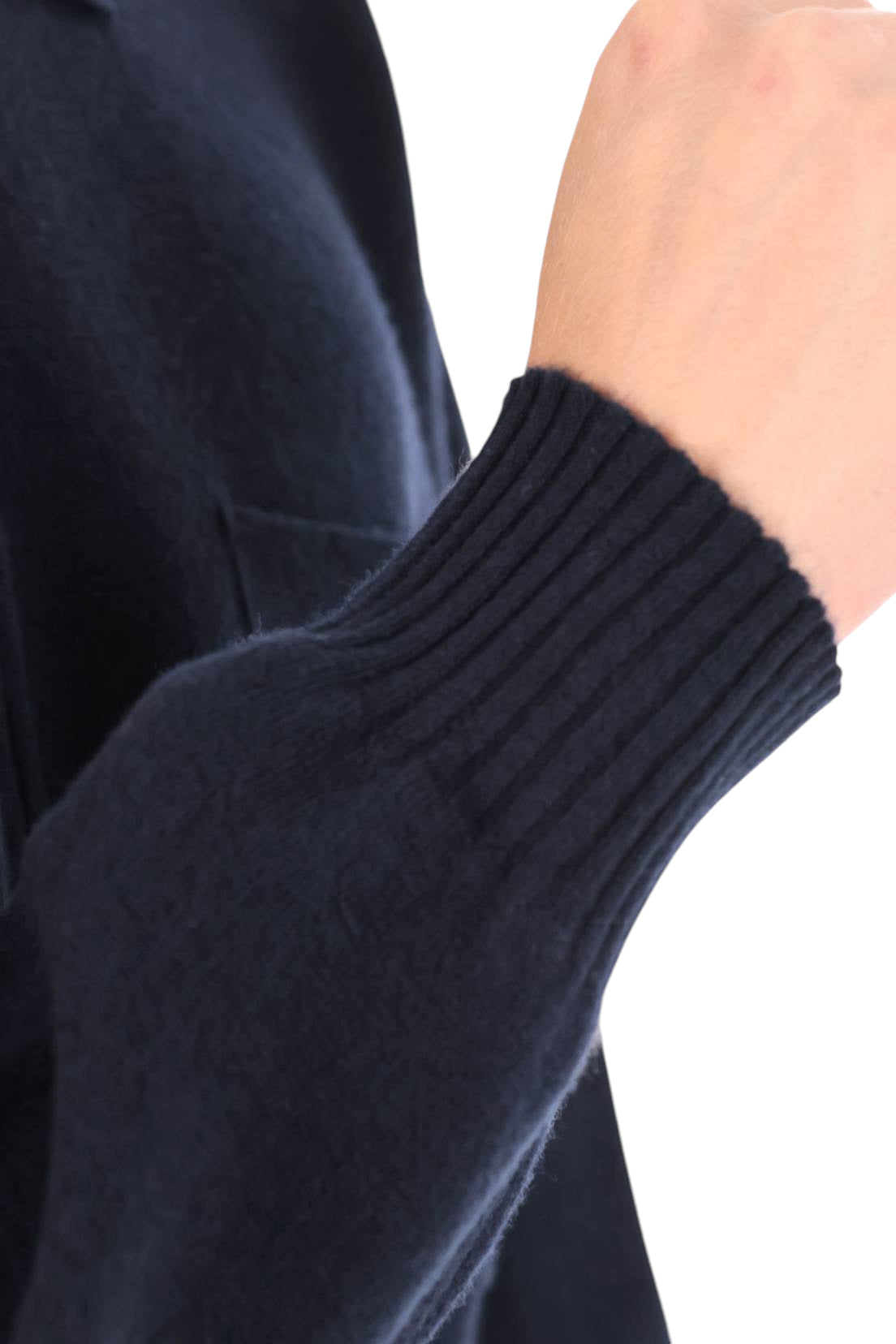 Roberto Collina Polo mezza zip in lana merino con taschino MYB21004 10
