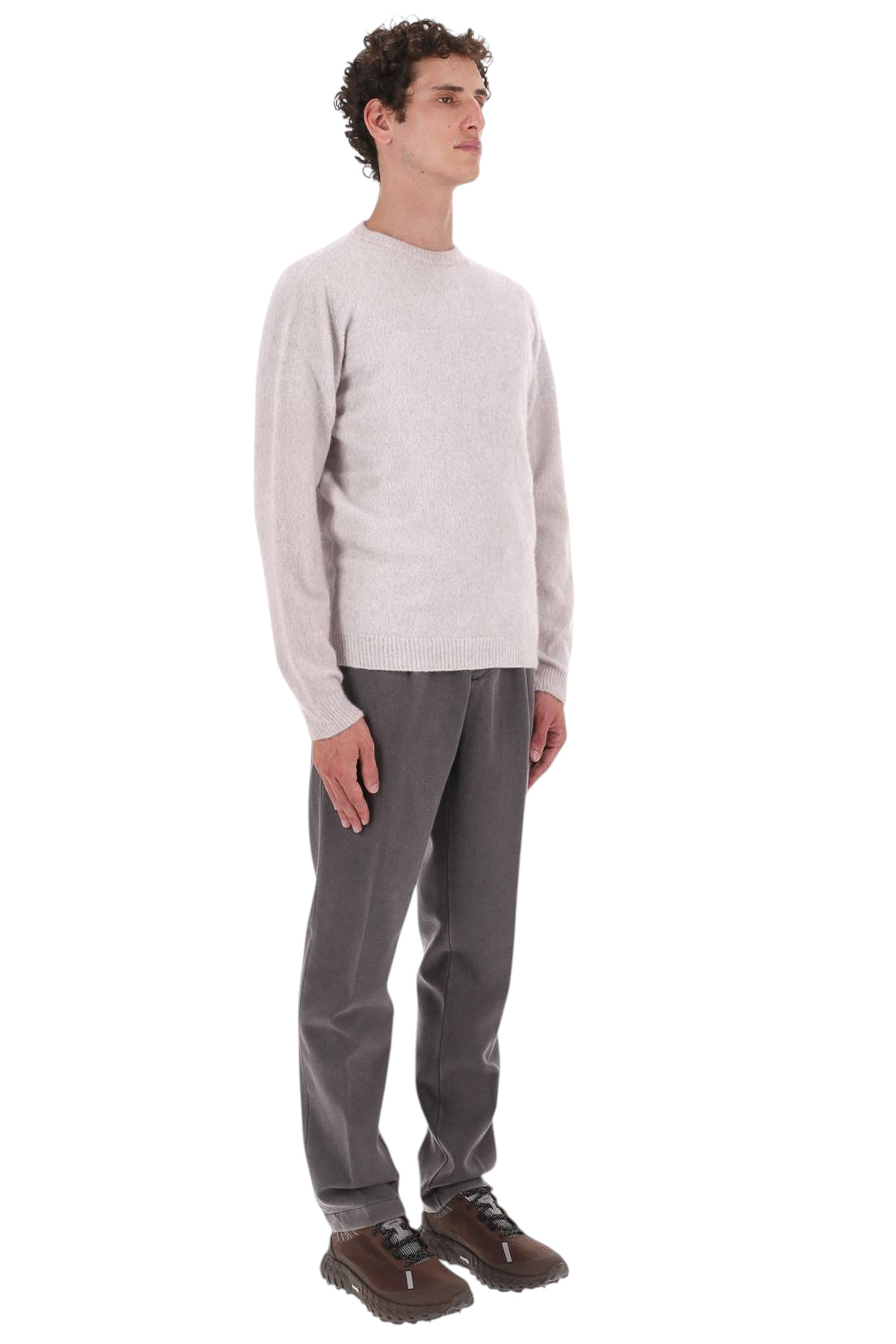 Roberto Collina Maglia girocollo Nuvola in cashmere-seta MYB32001 16