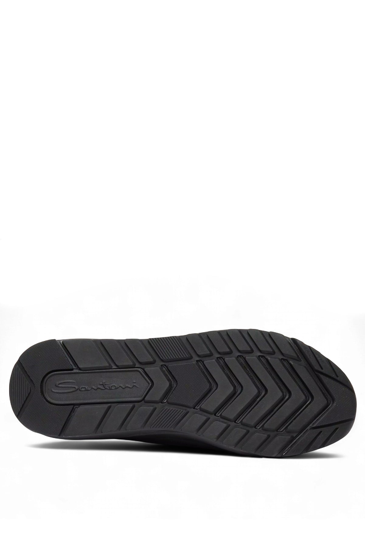 Santoni Sneaker Inno-Calza in tessuto stretch e pelle MBI022262NERTNUCG G62