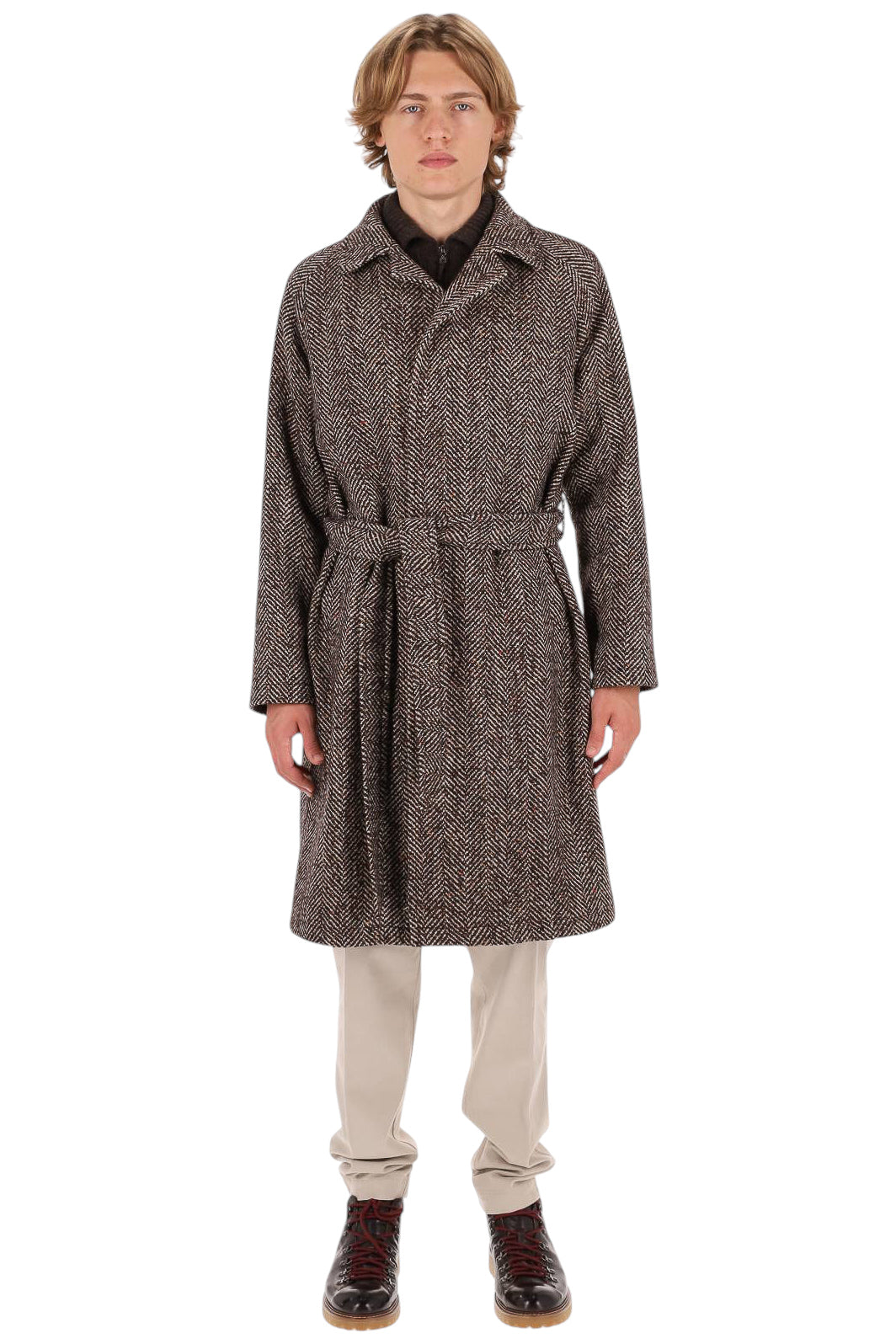 Tagliatore Cappotto Salomon a resca in lana-seta SALOMON/S-340364 EM903