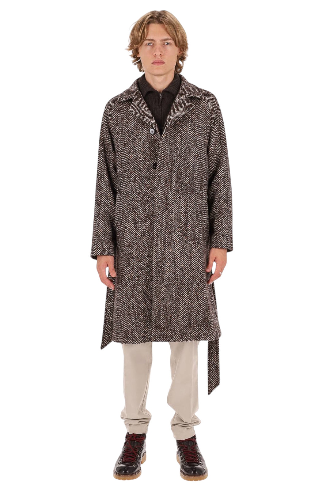 Tagliatore Cappotto Salomon a resca in lana-seta SALOMON/S-340364 EM903